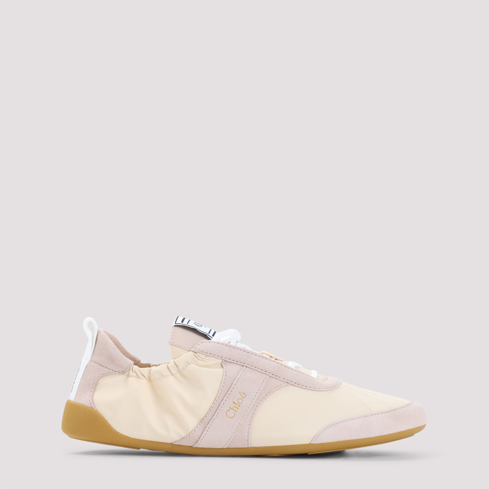 Chloé Kick Suede-trimmed Sneakers In Multi