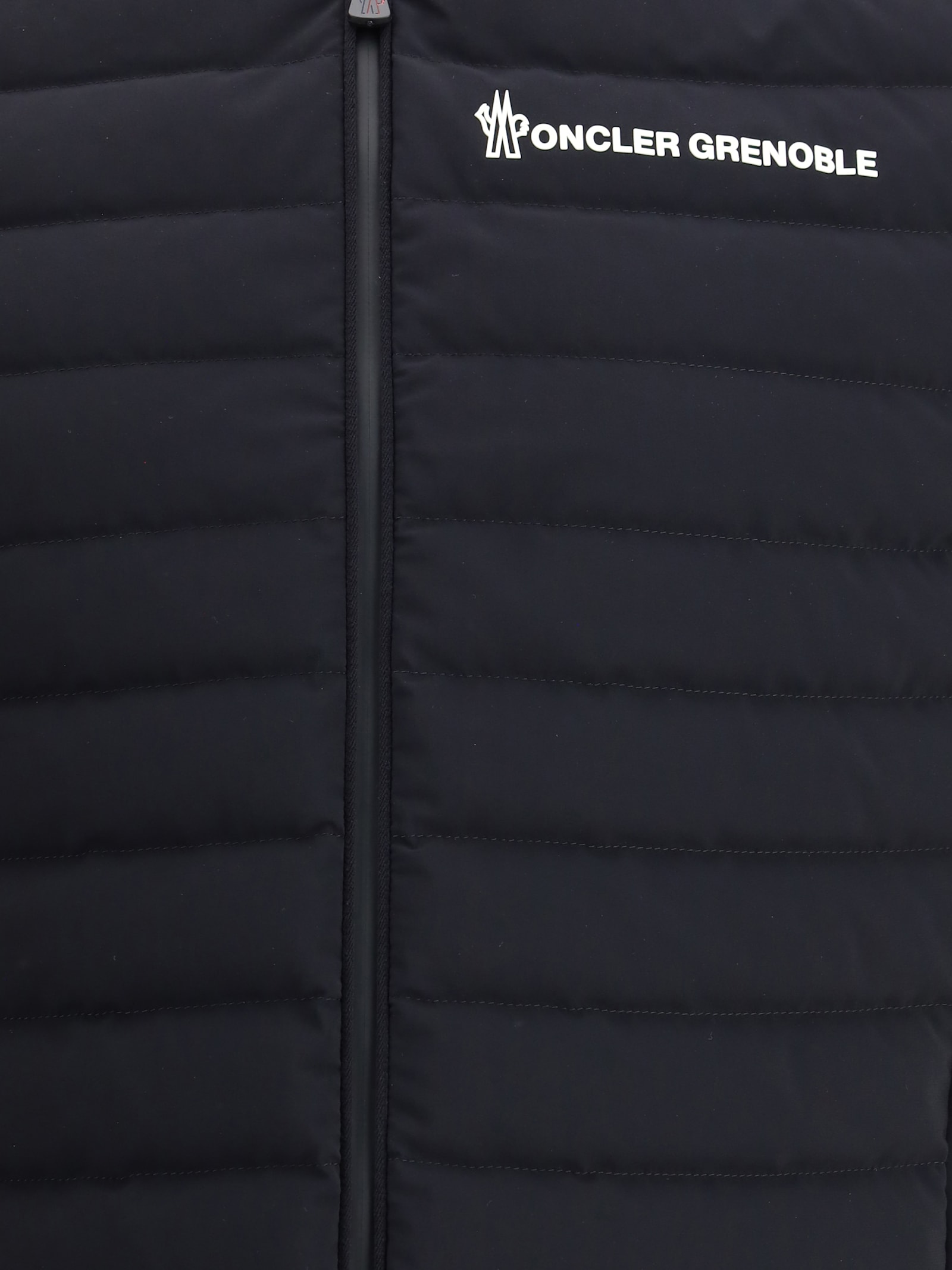 Moncler Padded Zip-up Sweatshirt In Black