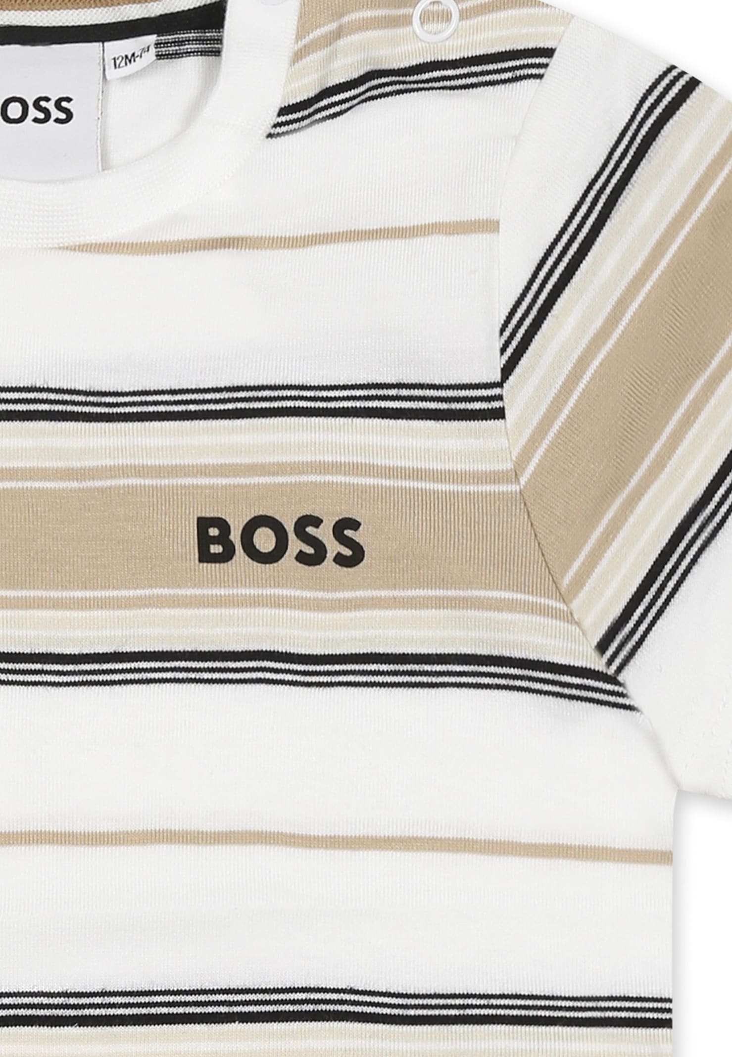Hugo Boss White T-shirt For Baby Boy With Logo In White
