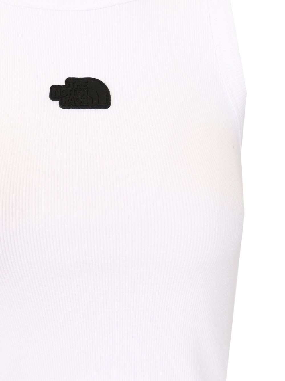 Shop The North Face Ribbed Tank Top In White