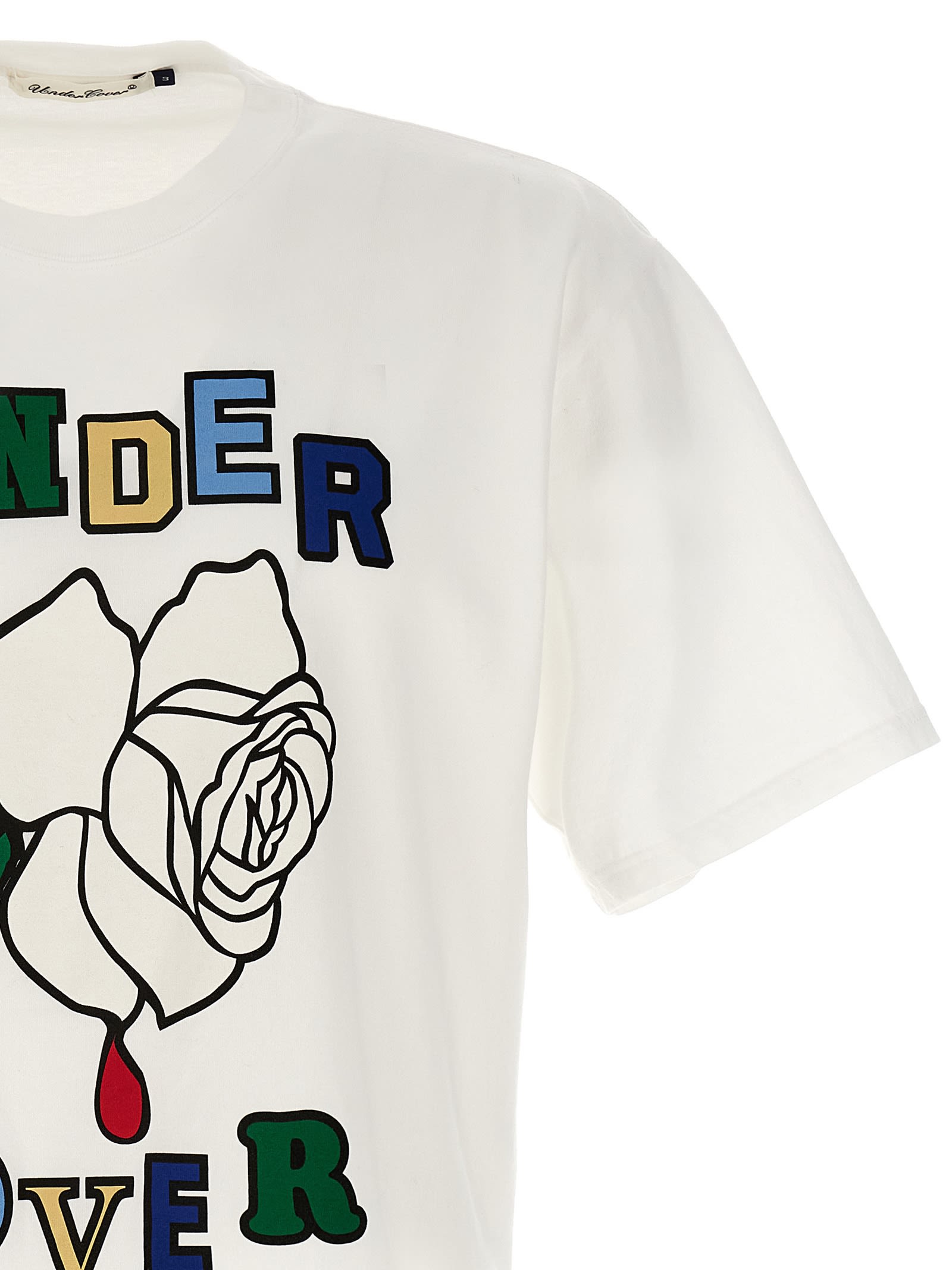 Shop Undercover Printed T-shirt In White