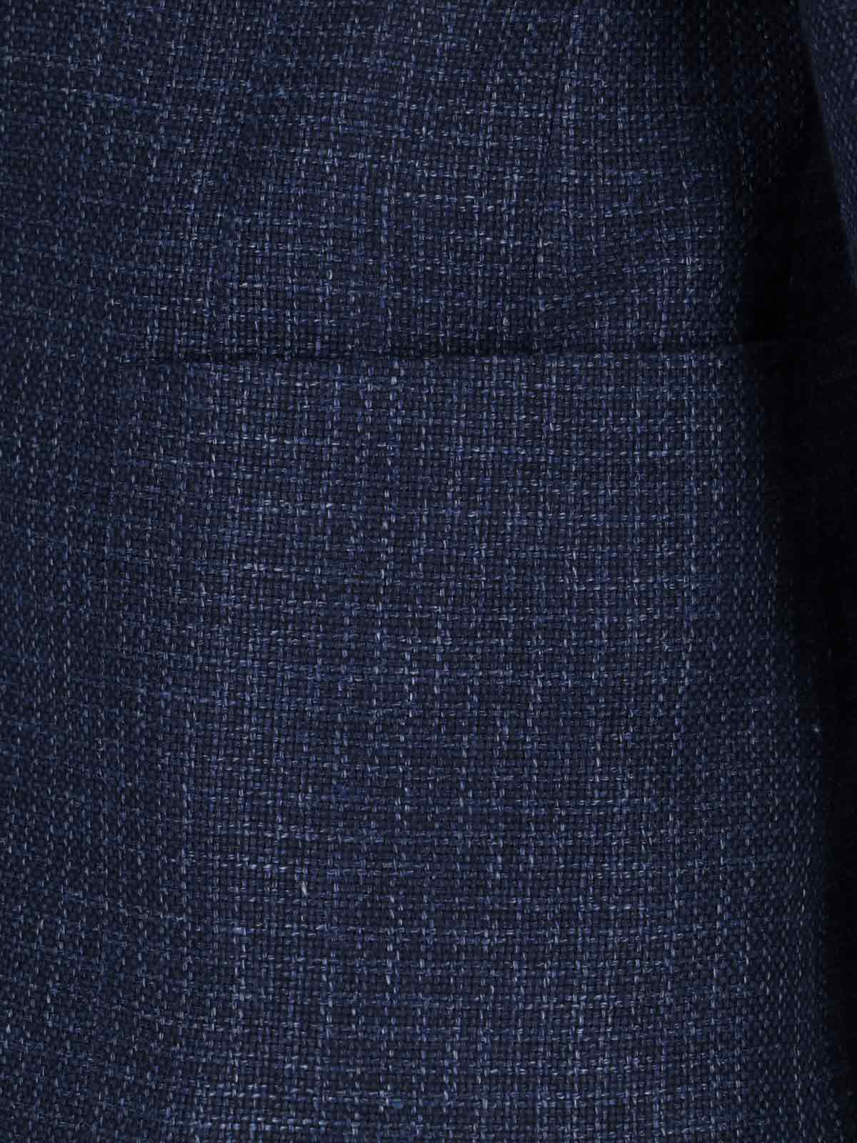 Zegna Single-breasted Blazer - Navy In Blue