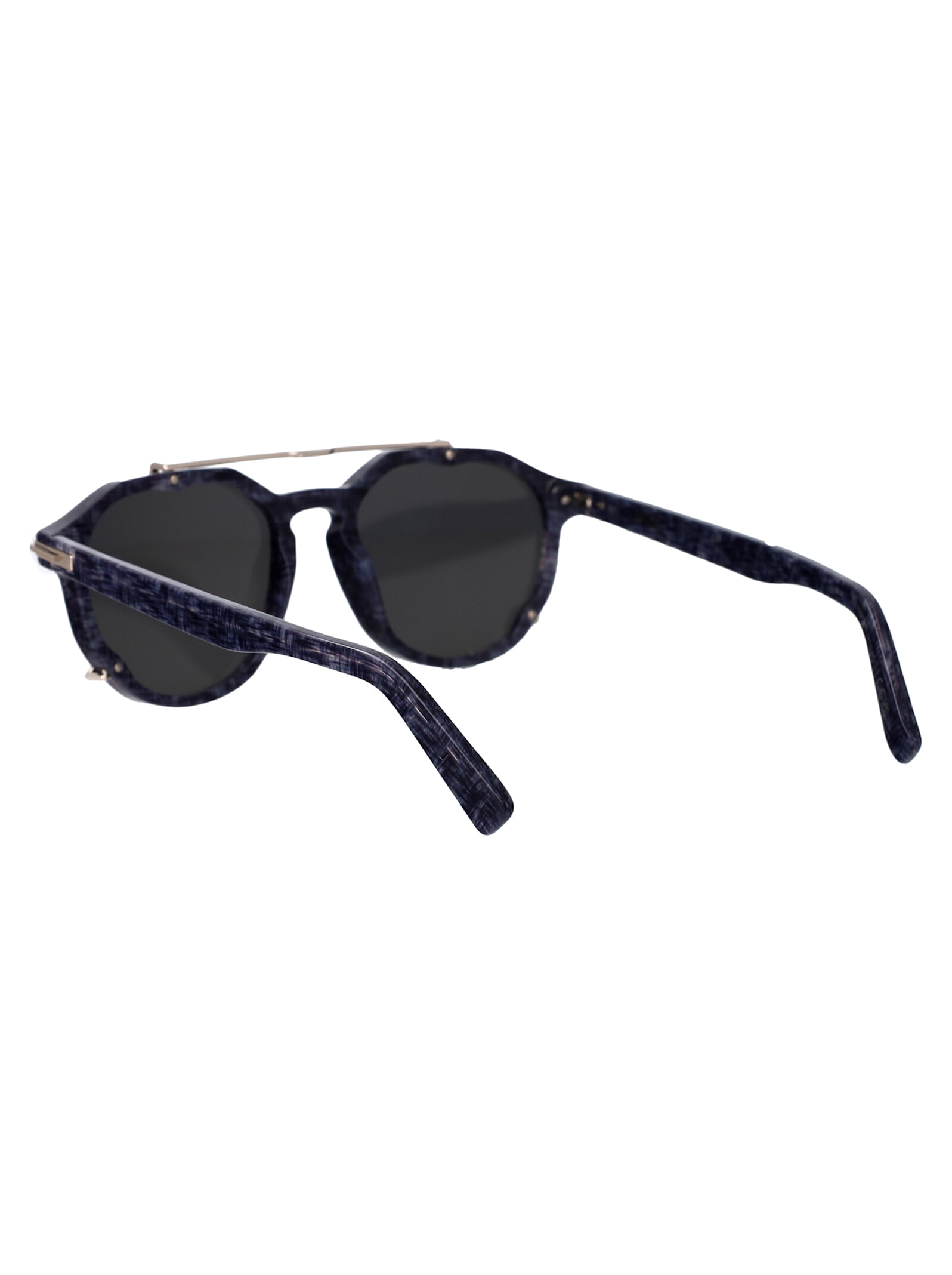 Shop Dior Blacksuit Ri Sunglasses In 30a4 Blue/other / Smoke Mirror