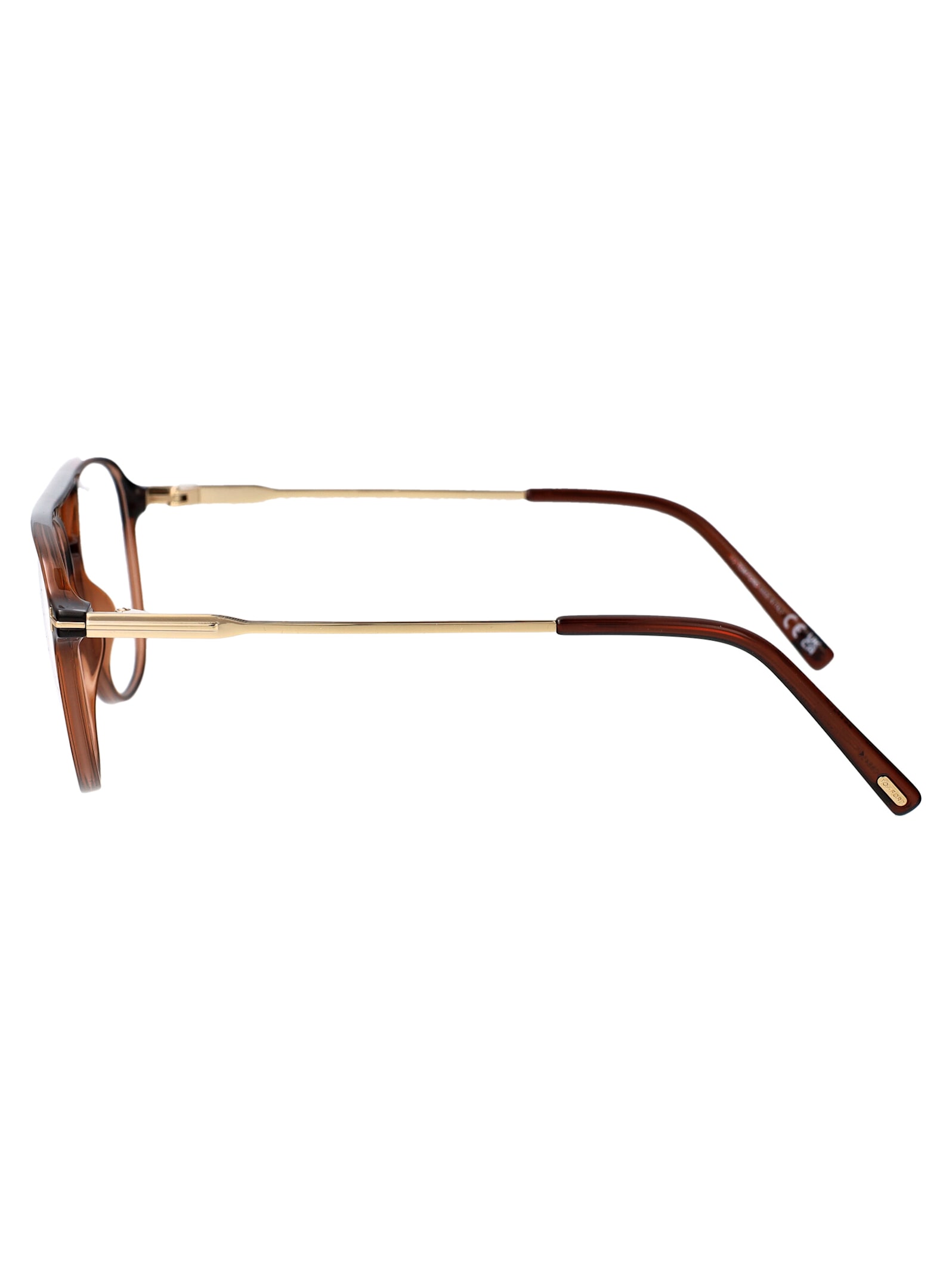 Tom Ford Ft5874-b Glasses In 048 Marrone Scuro Luc
