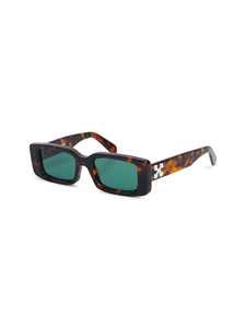 Shop Off-white Arthur Sunglasses Sunglasses In Havana