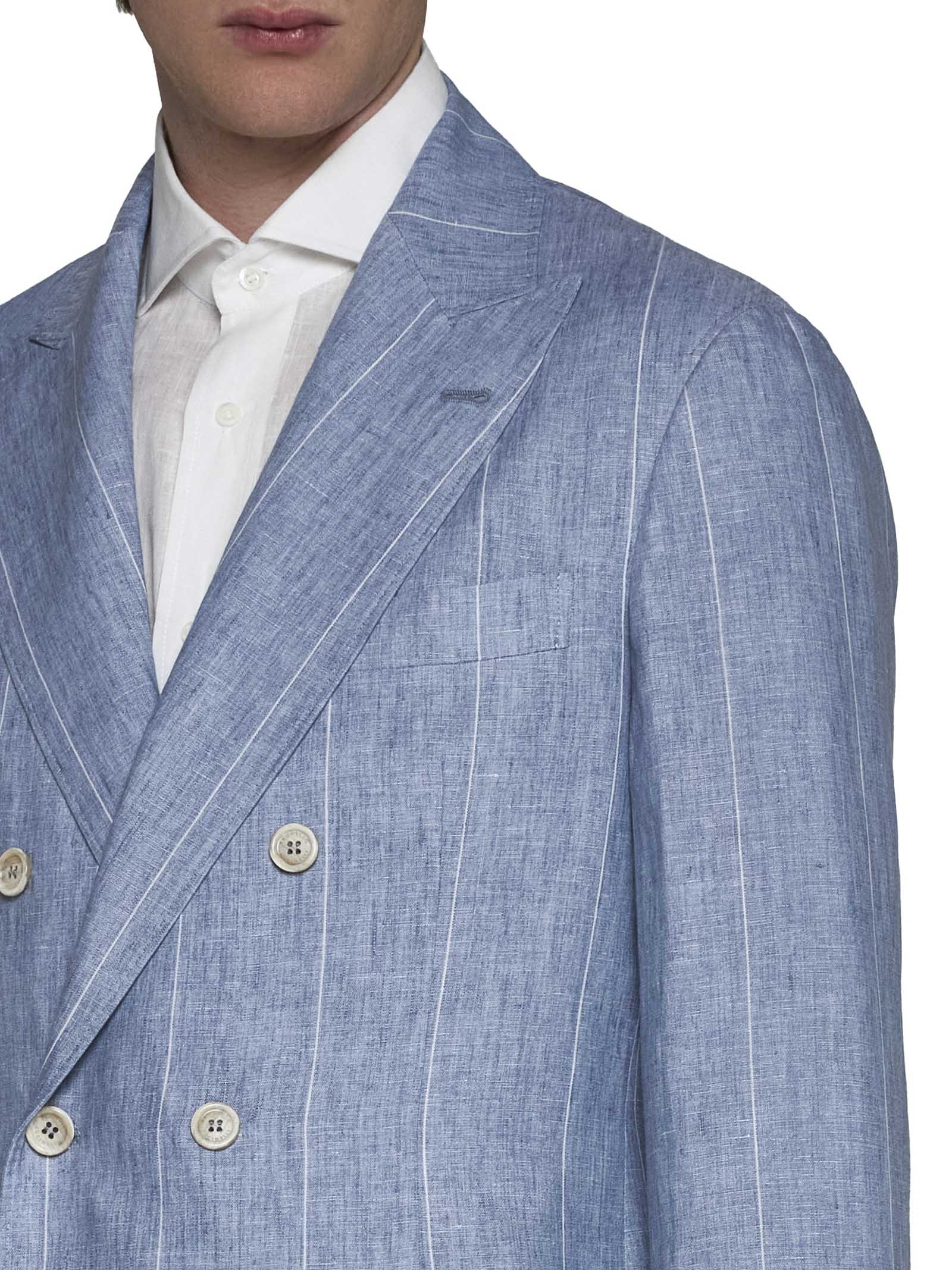Shop Brunello Cucinelli Suit In Light Blue