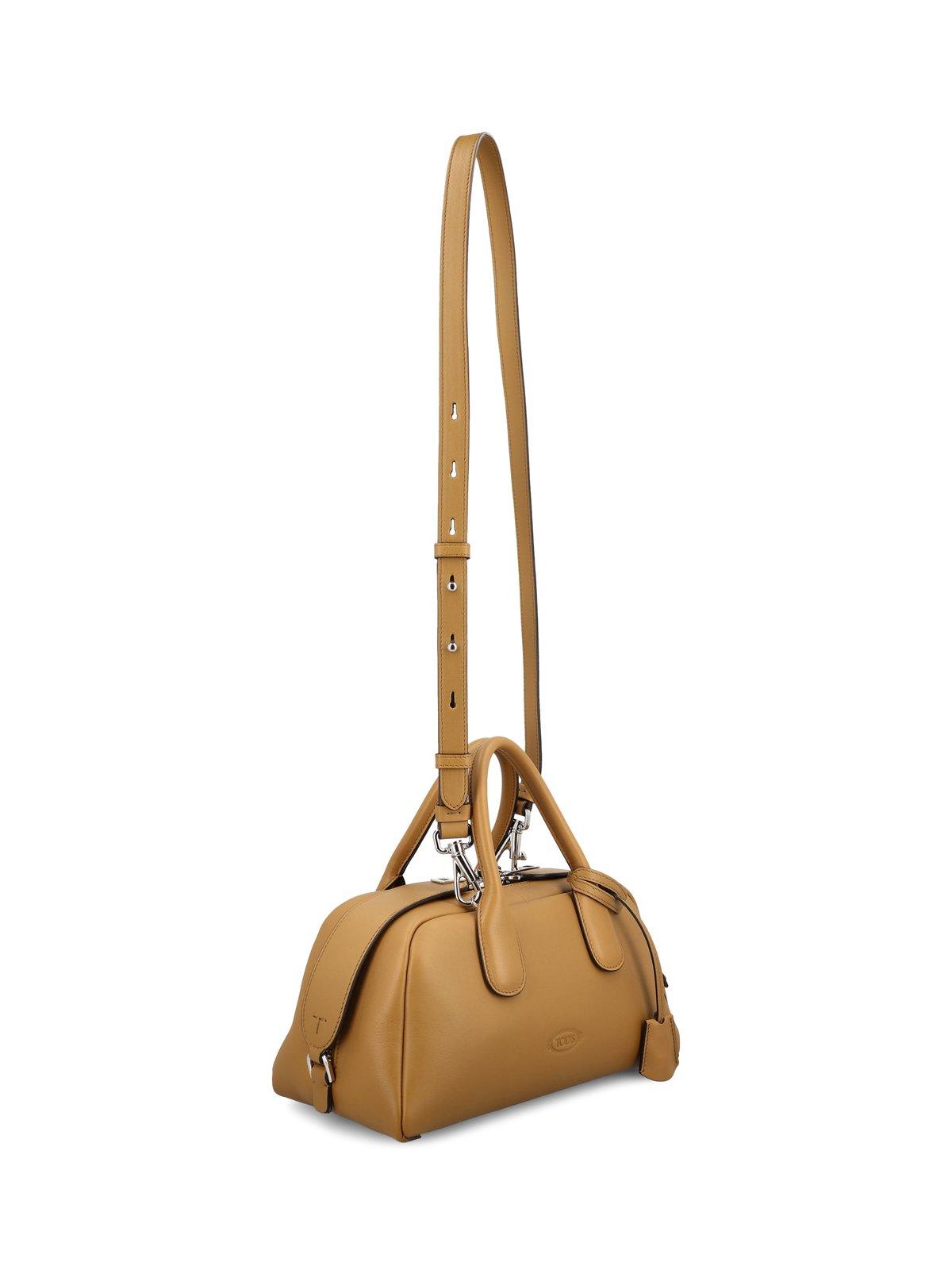 Shop Tod's Darsena Small Top Handle Bag In Beige