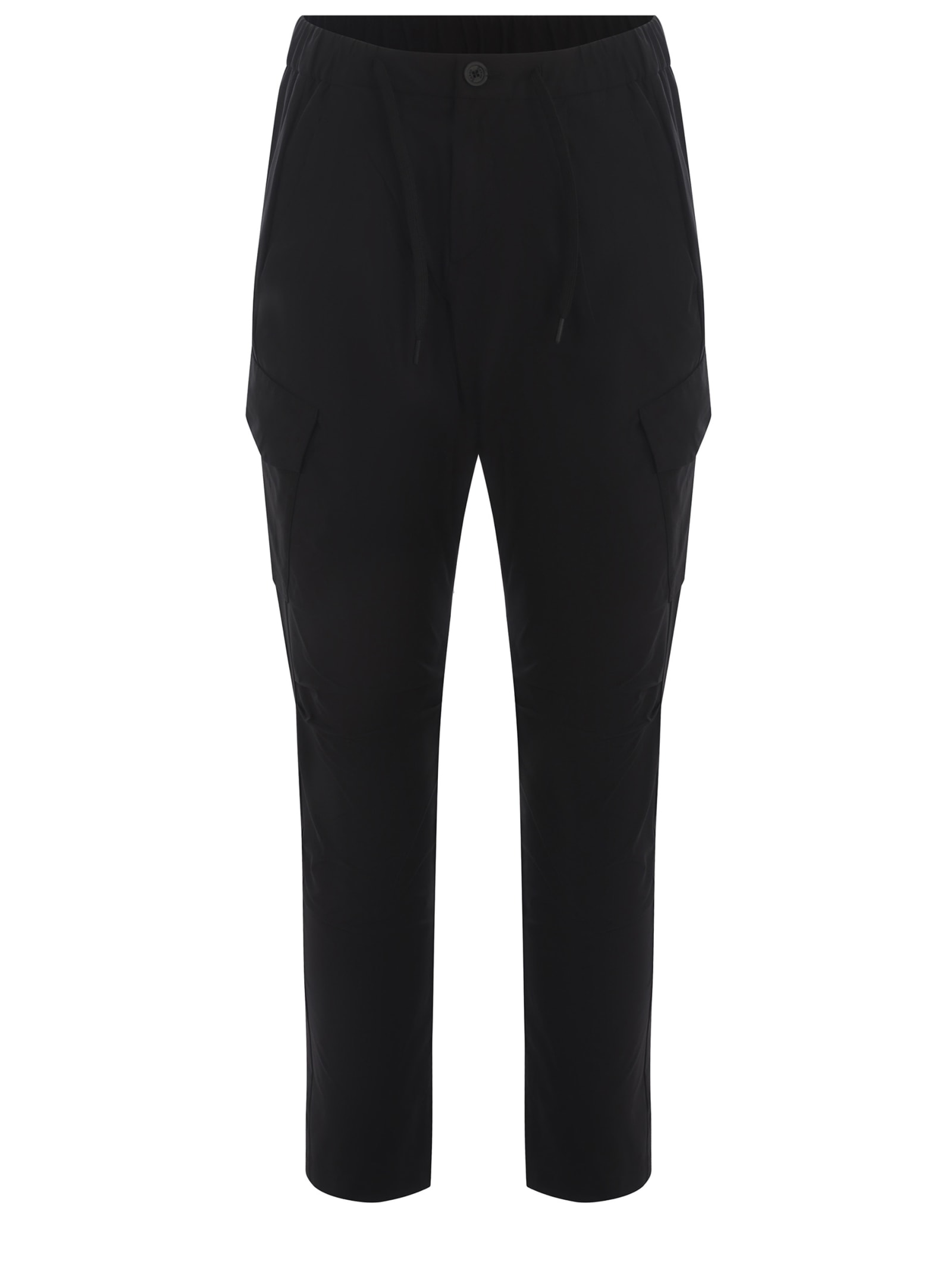 Shop Herno Trousers  Made Of Nylon In Nero