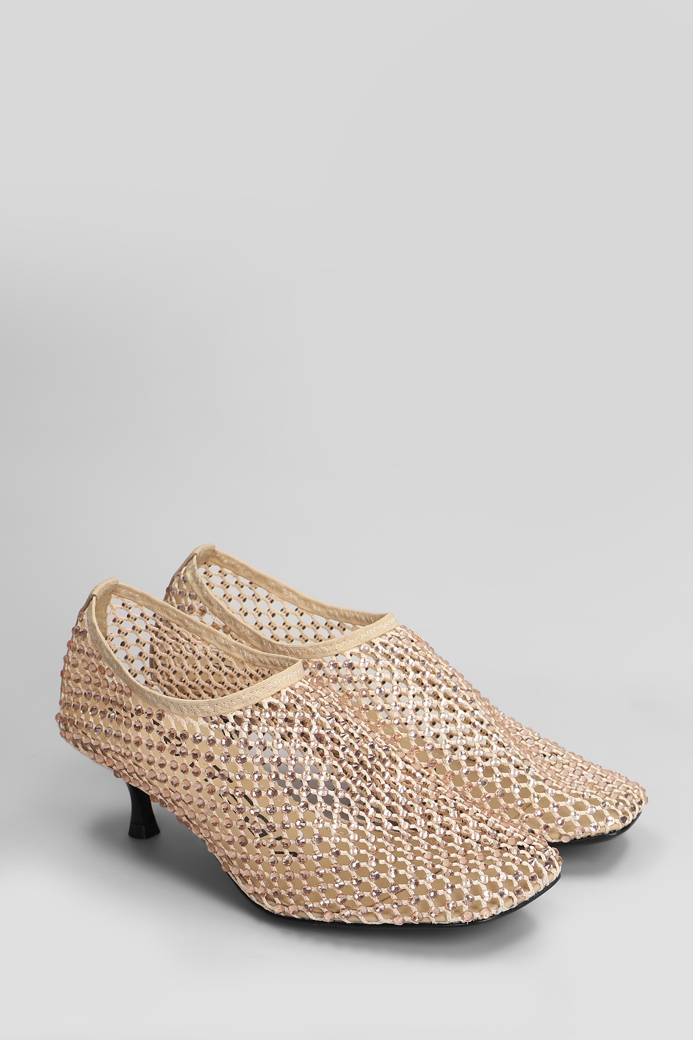 STRATEGIA PUMPS IN BEIGE LEATHER