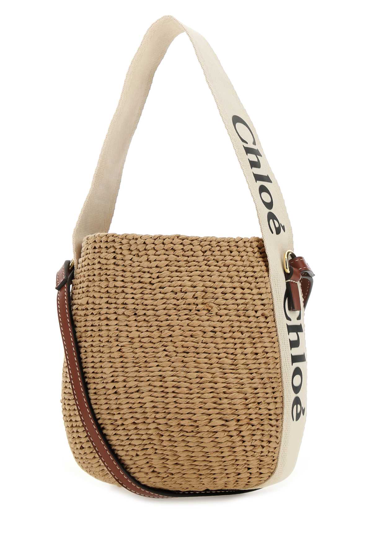 Shop Chloé Paper Bucket Bag In White