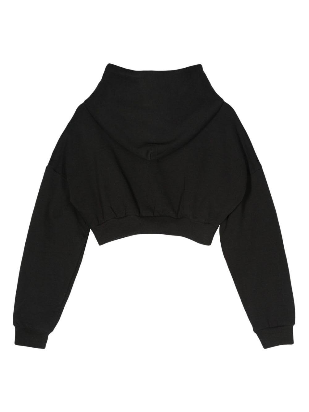 Shop Entire Studios Cropped Heavy Hood In Soot