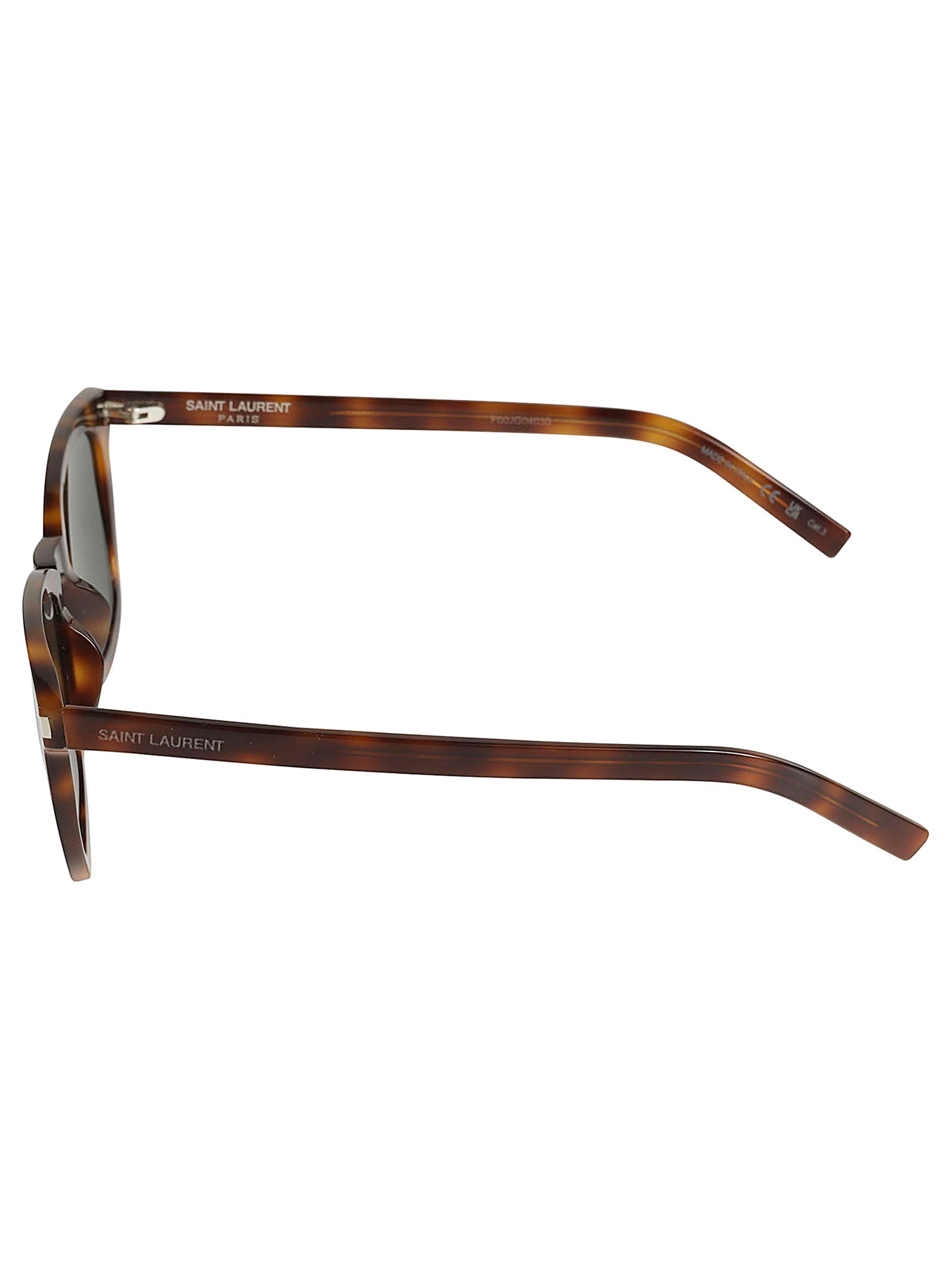 Shop Saint Laurent Sl 716 Slim Sunglasses In Havana-havana-grey
