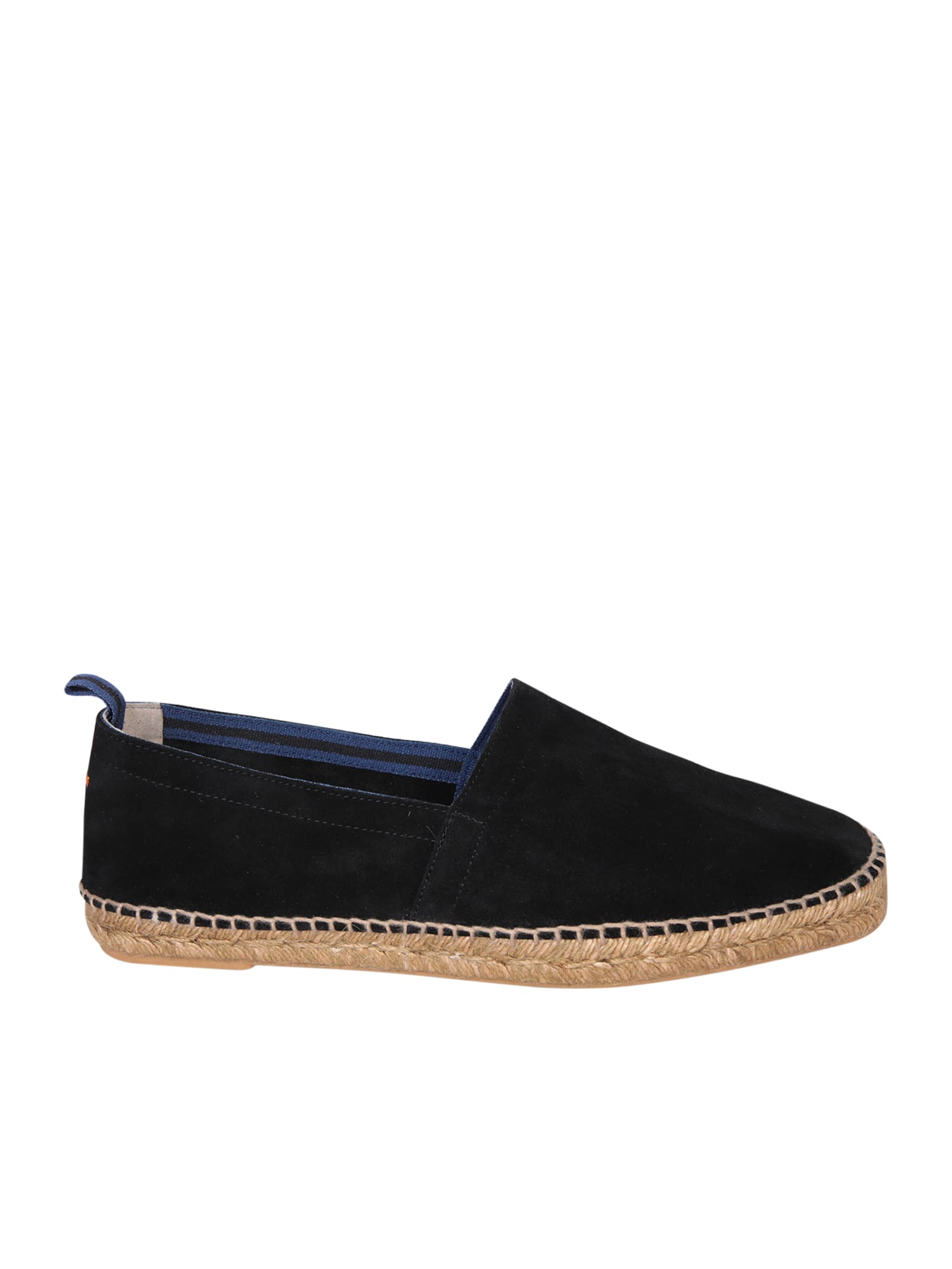 Shop Castaã±er Pablo Suede Black Espadrilles