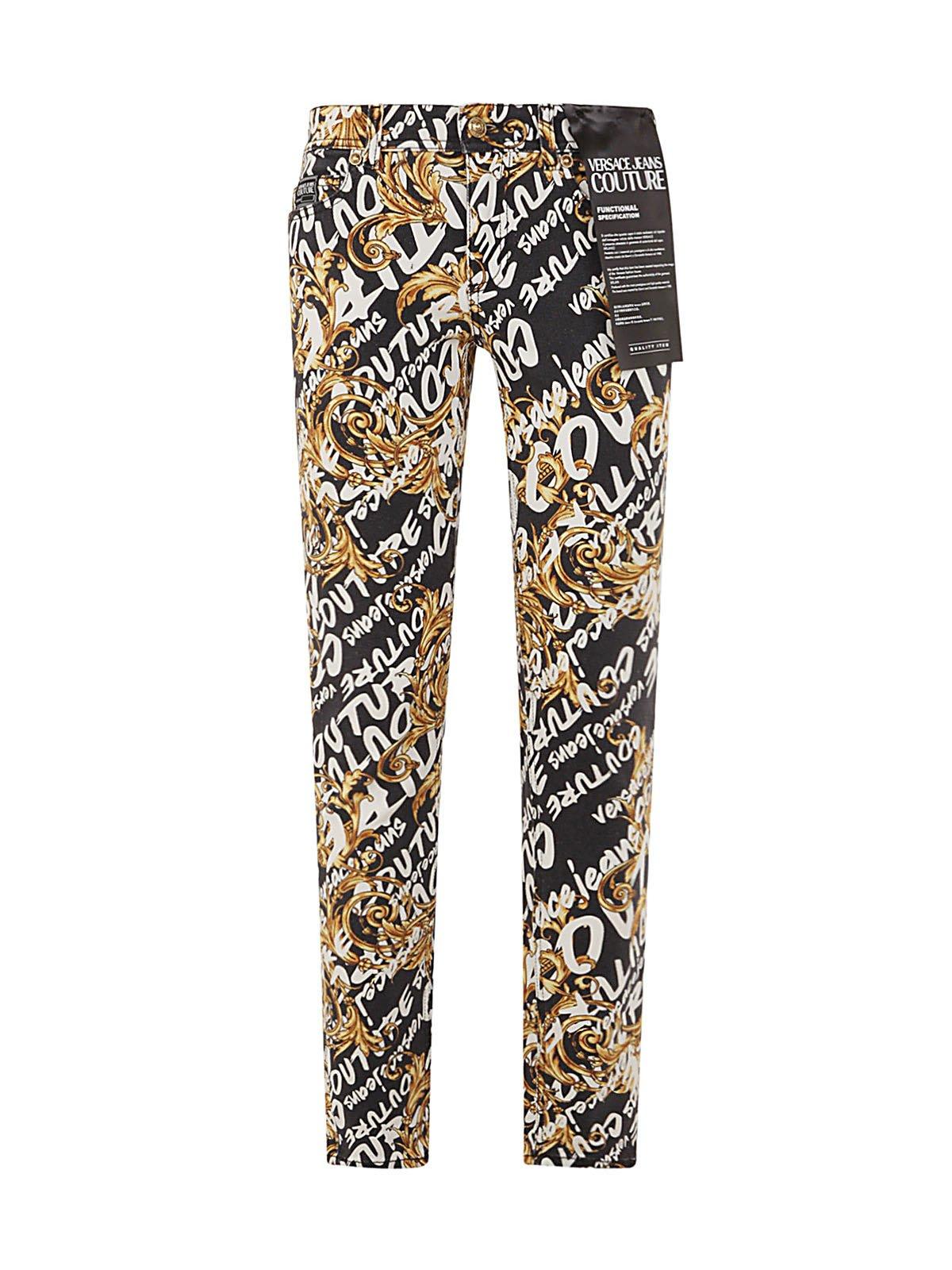 Versace Jeans Couture Graphic Printed Skinny Jeans