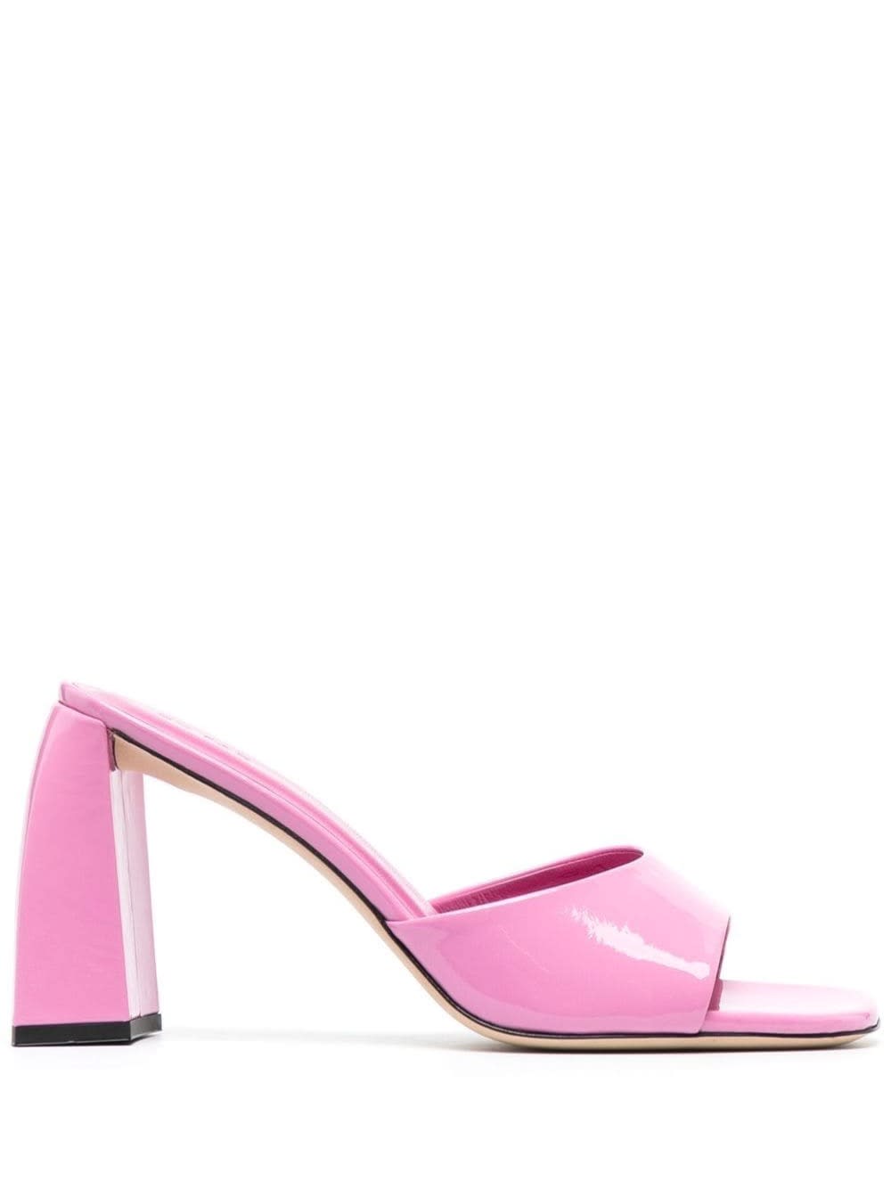 Michele Pink Mules In Patent Leather Woman By Far