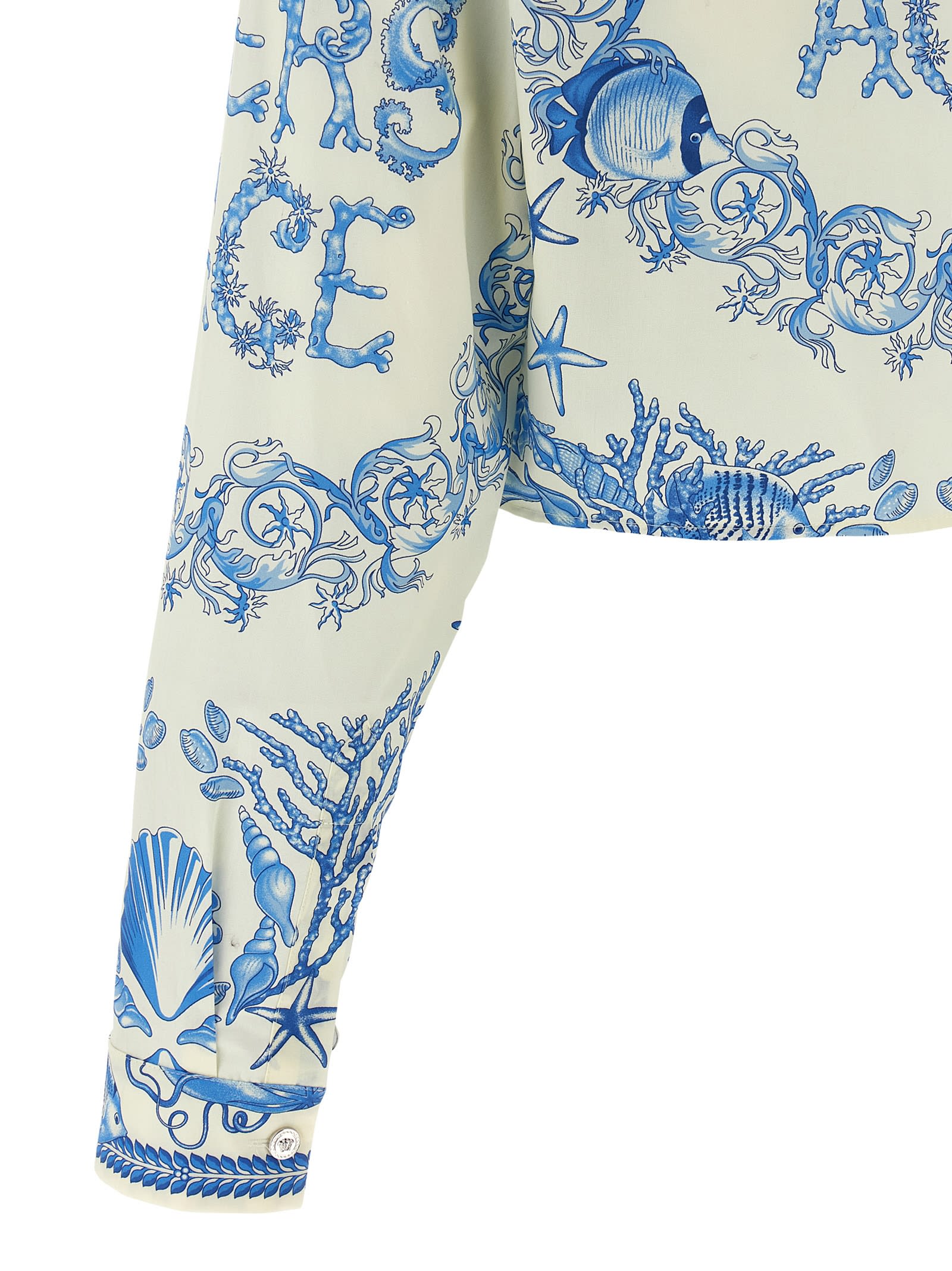 Versace Underwater Barocco Shirt And Blouse Multicolor In Multi