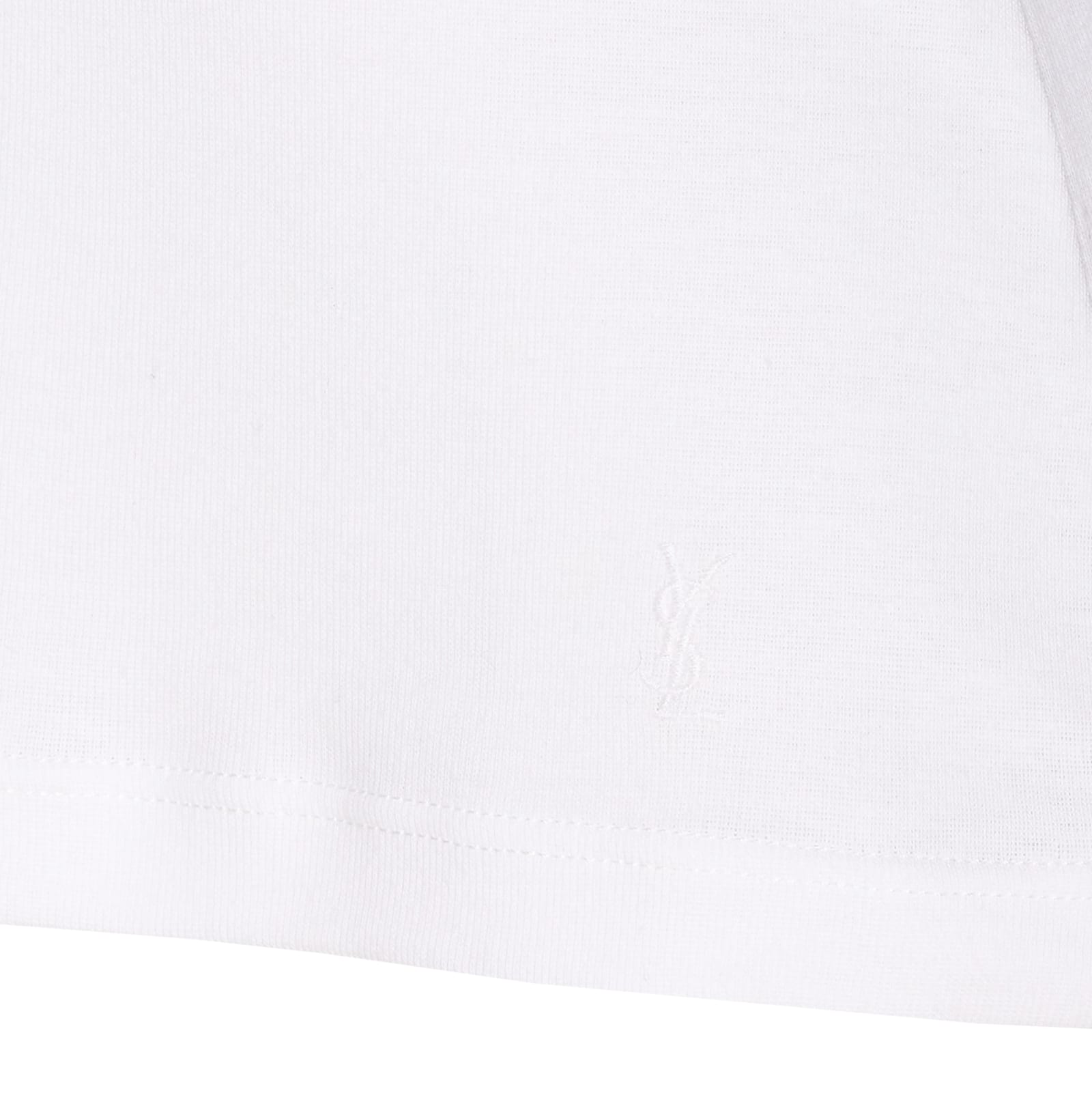 Saint Laurent Crewneck Scoop Neck Sleeveless Plain Pattern Top