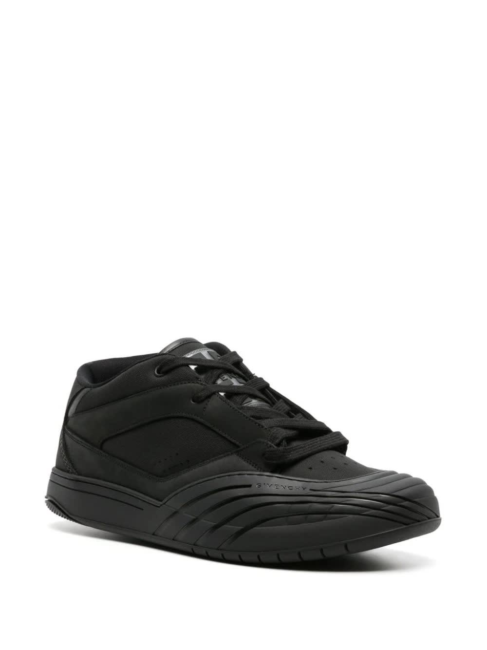 Shop Givenchy Black Skate Sneakers In Nubuck And Synthetic Fibre