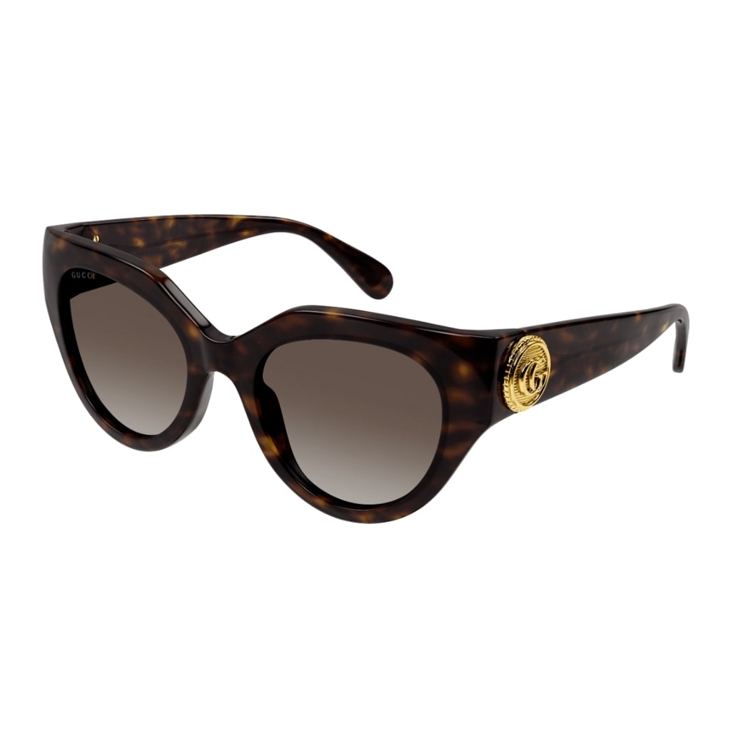 Shop Gucci Gg1408s 003 Sunglasses In Tartarugato