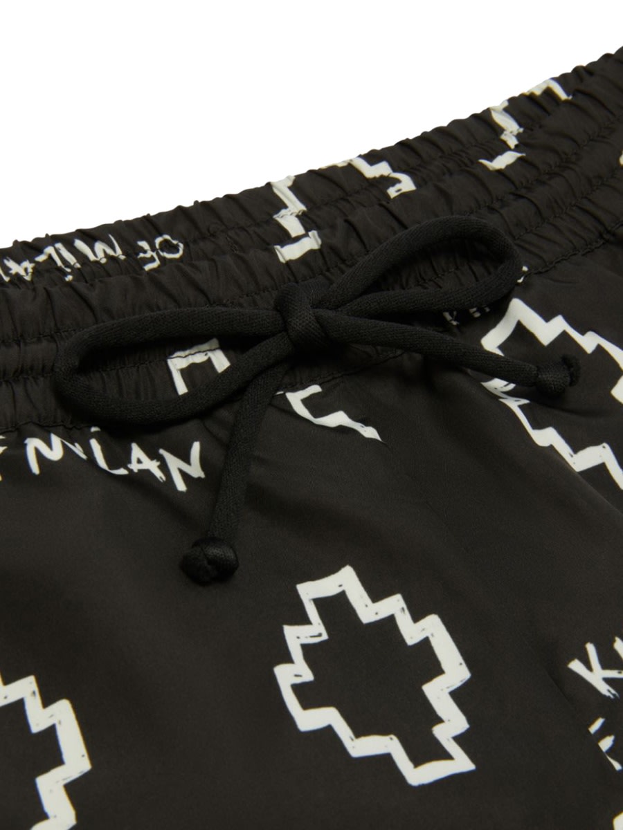Marcelo Burlon County Of Milan Marcelo Burlon Toddler Boy Swim Trunks Black Size 6 Polyester In Black