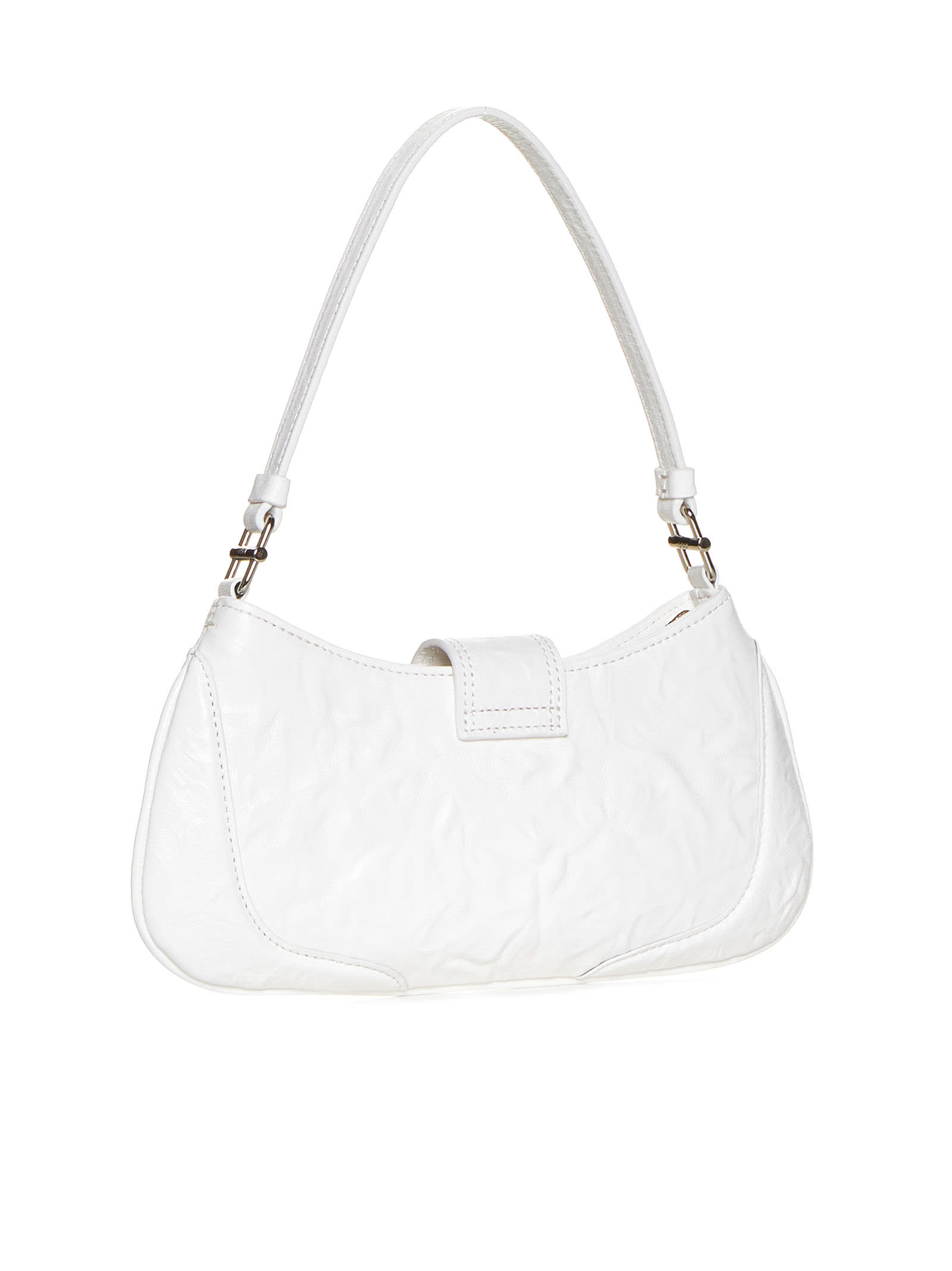 Shop Osoi Shoulder Bag In Crinkle White