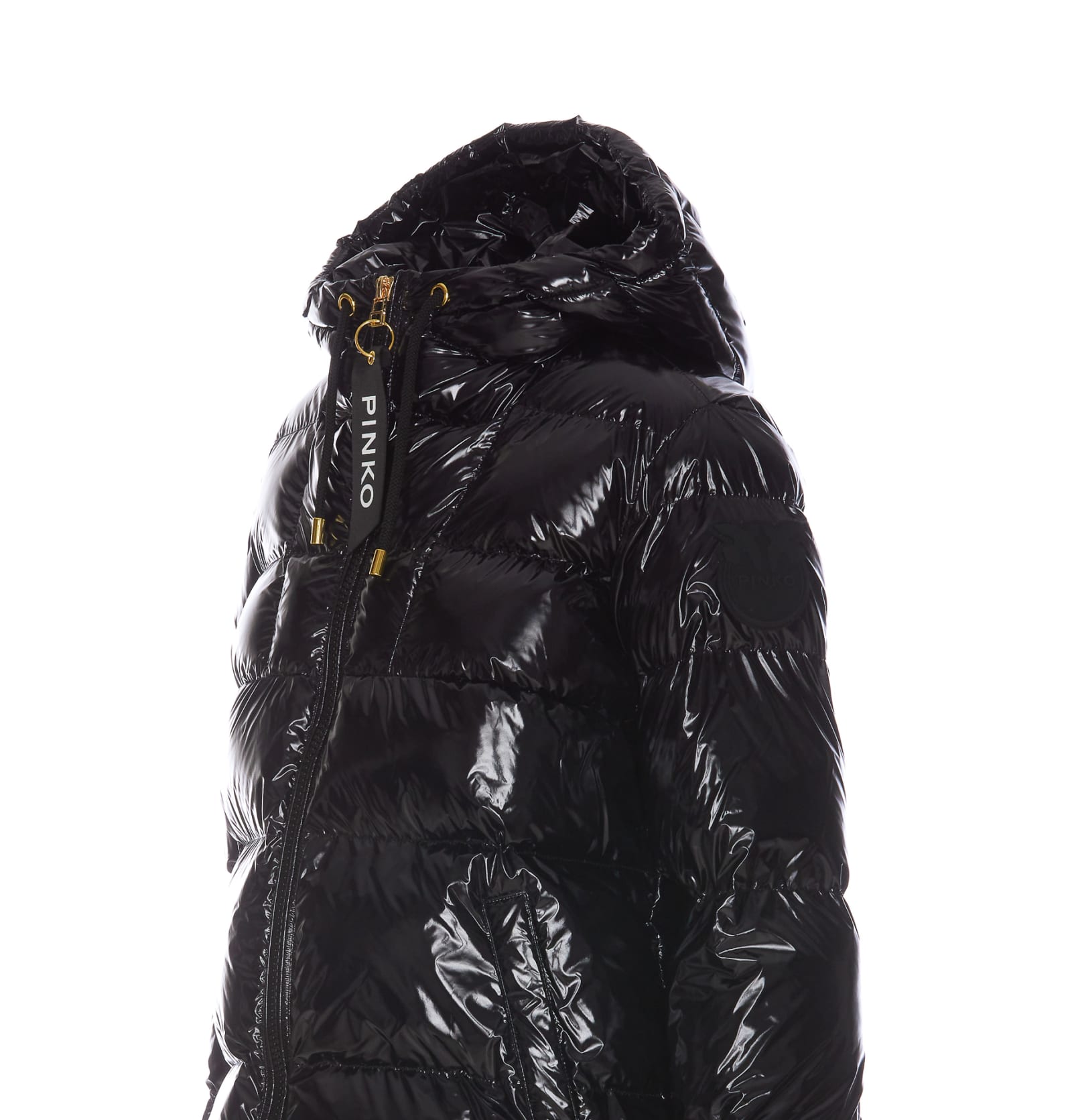 Shop Pinko Eleodoro Down Jacket In Black