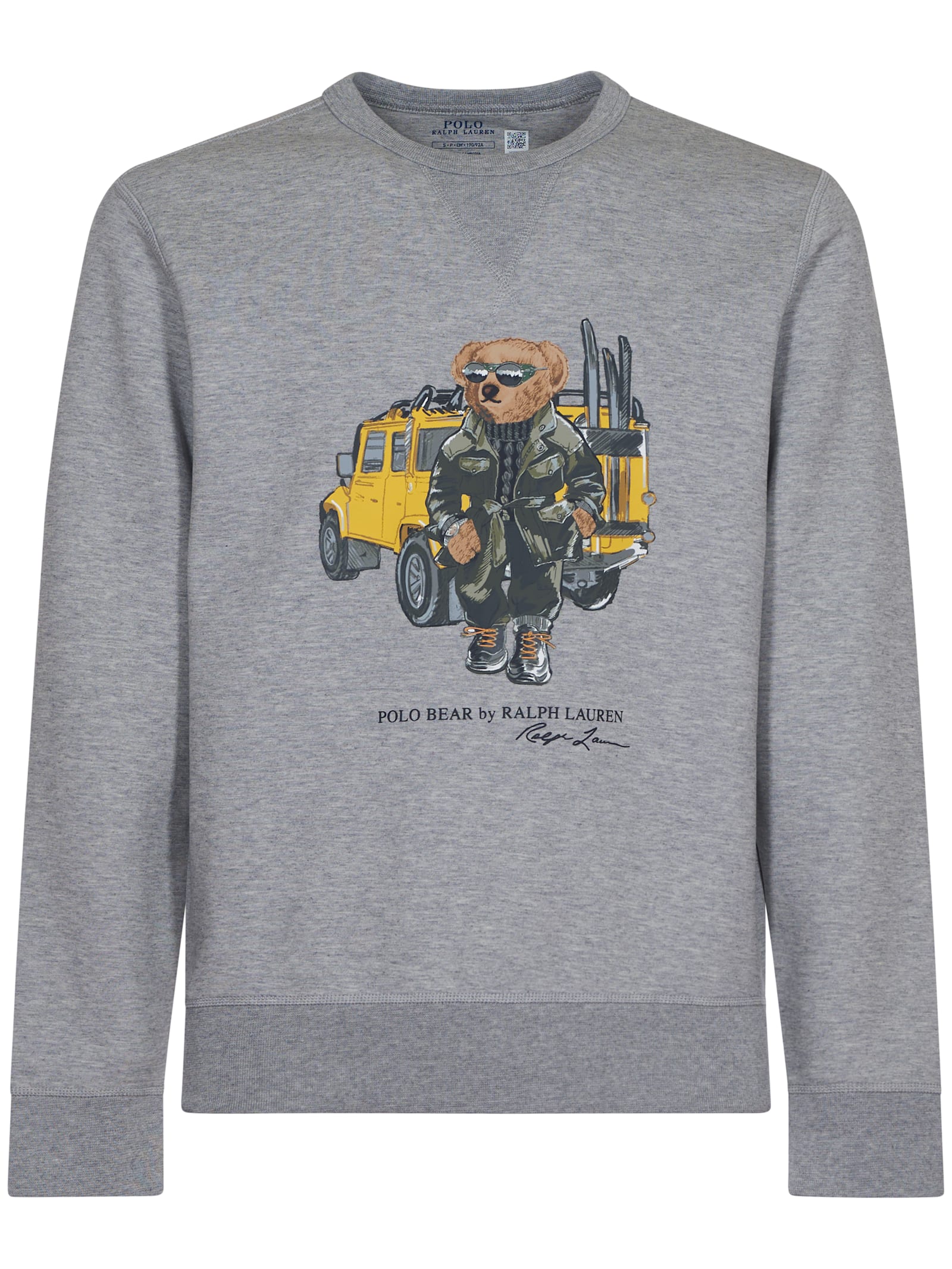 Ralph Lauren Bear Logo Sweatshirt In Gray