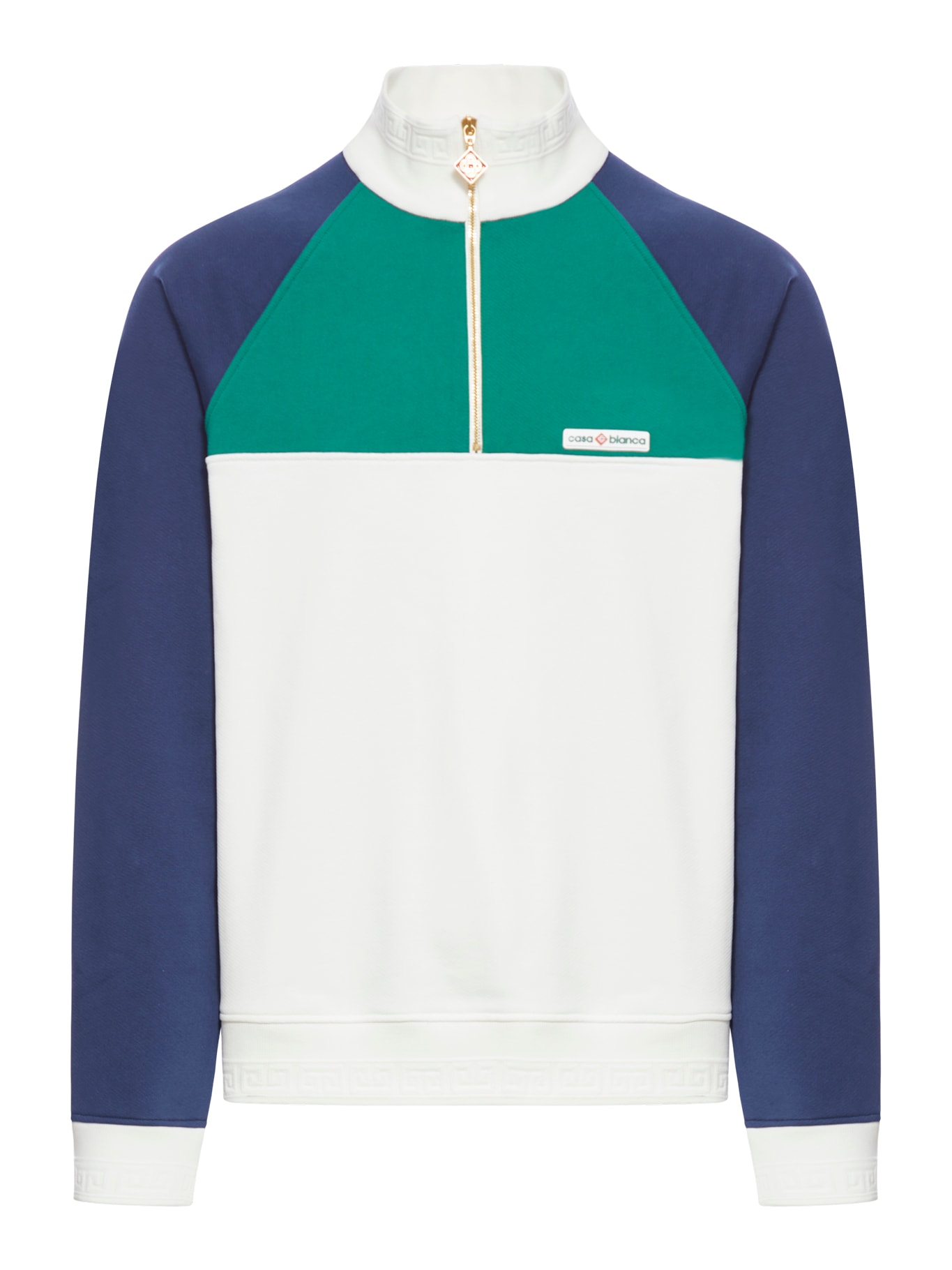 Sweatshirt With Color-block Design