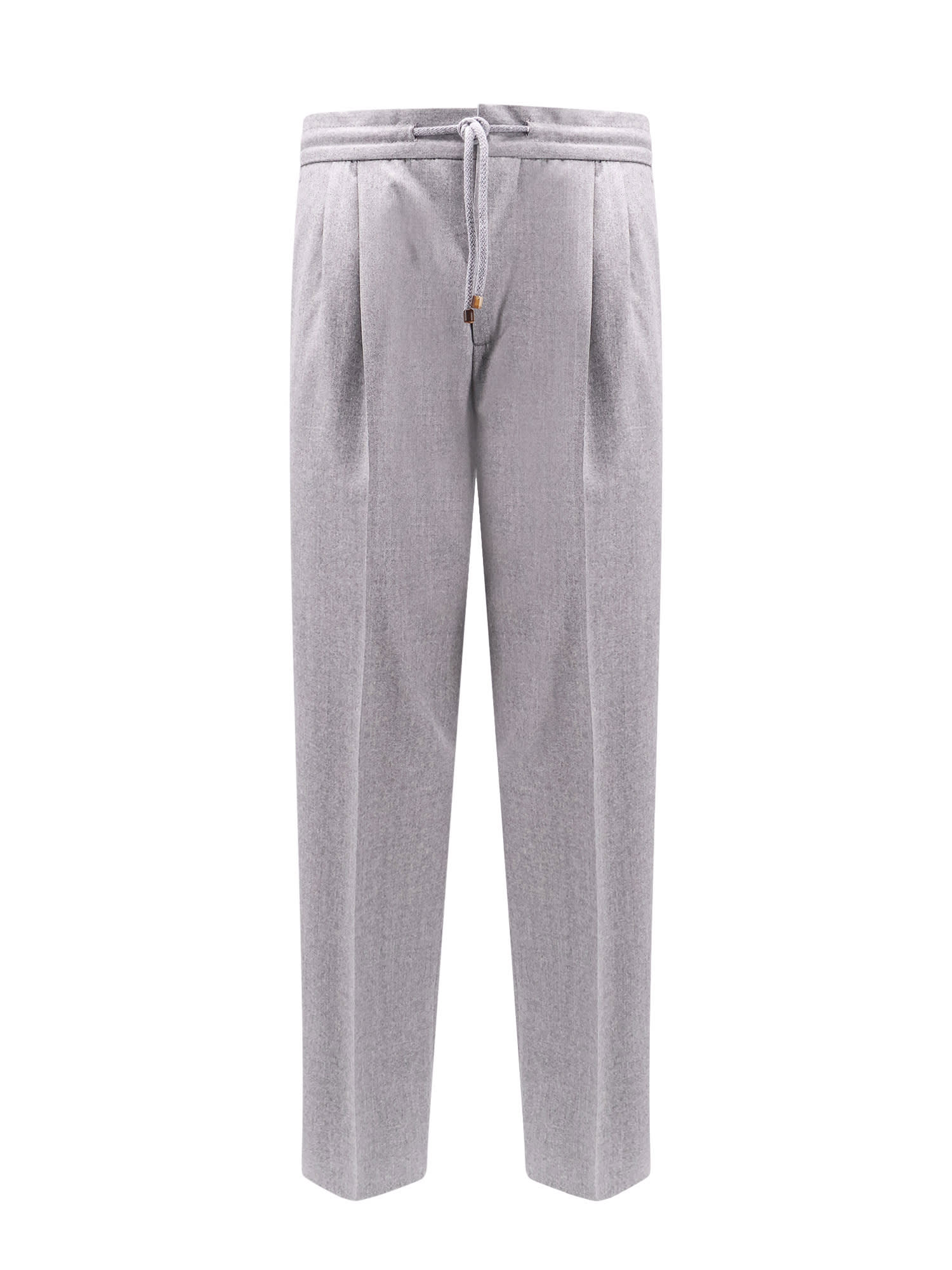 Shop Brunello Cucinelli Trouser In Grey