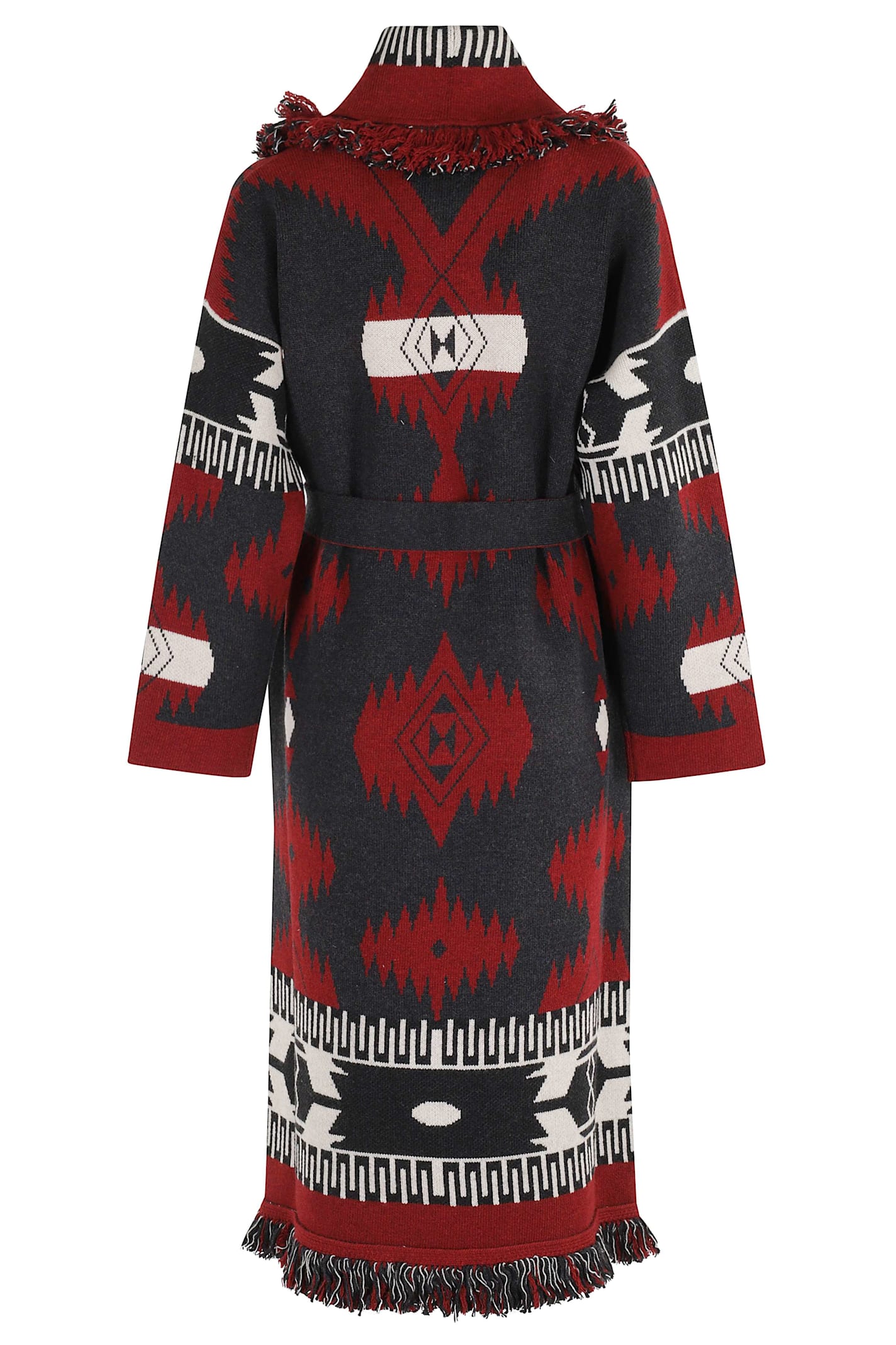 Alanui 'icon' Long Coat In Multi