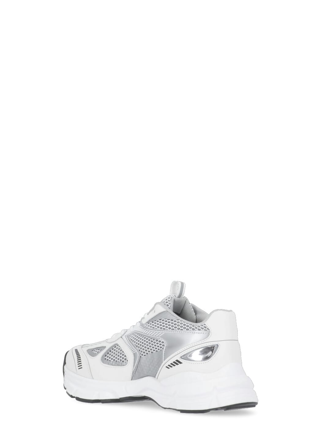 Shop Axel Arigato Marathon Runner Sneakers In White/silver