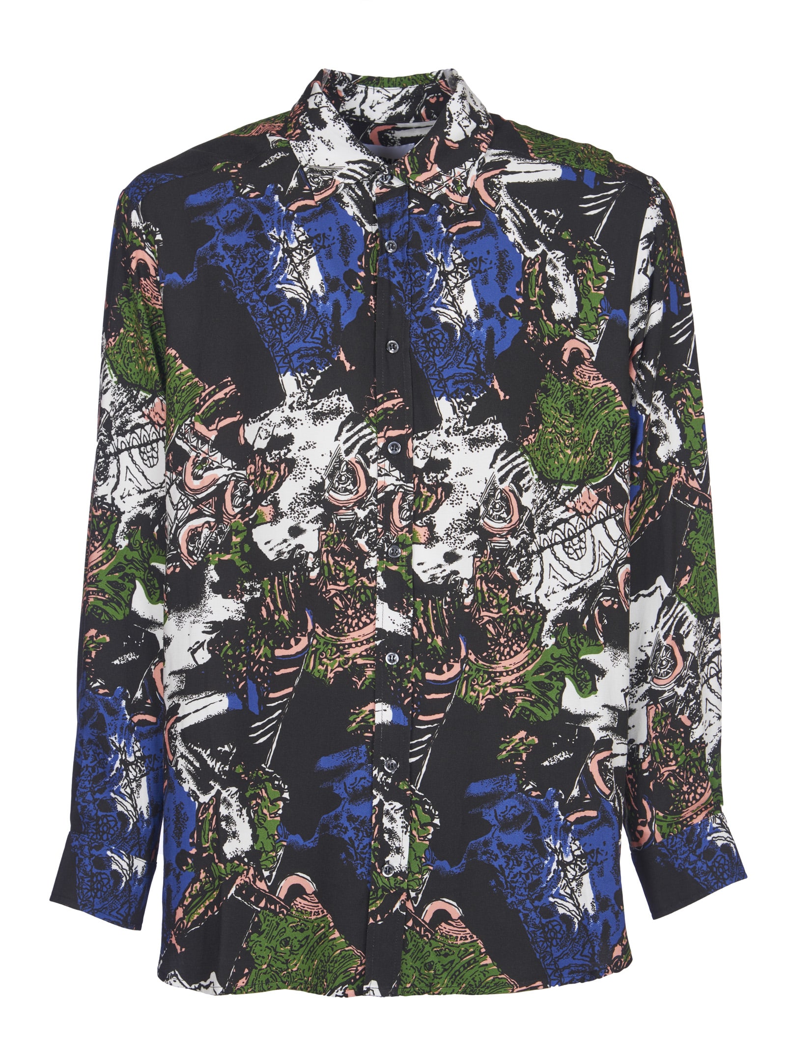 Waxman Brothers Multicolor Pattern Print Over Shirt