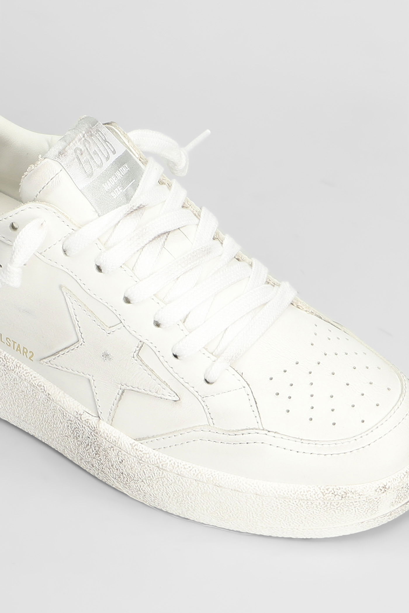 Golden Goose Pure Star Leather Low-top Sneakers In White