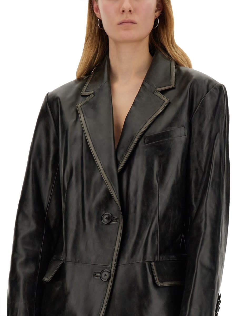 Shop Stand Studio Blazer Liara In Dark Brown