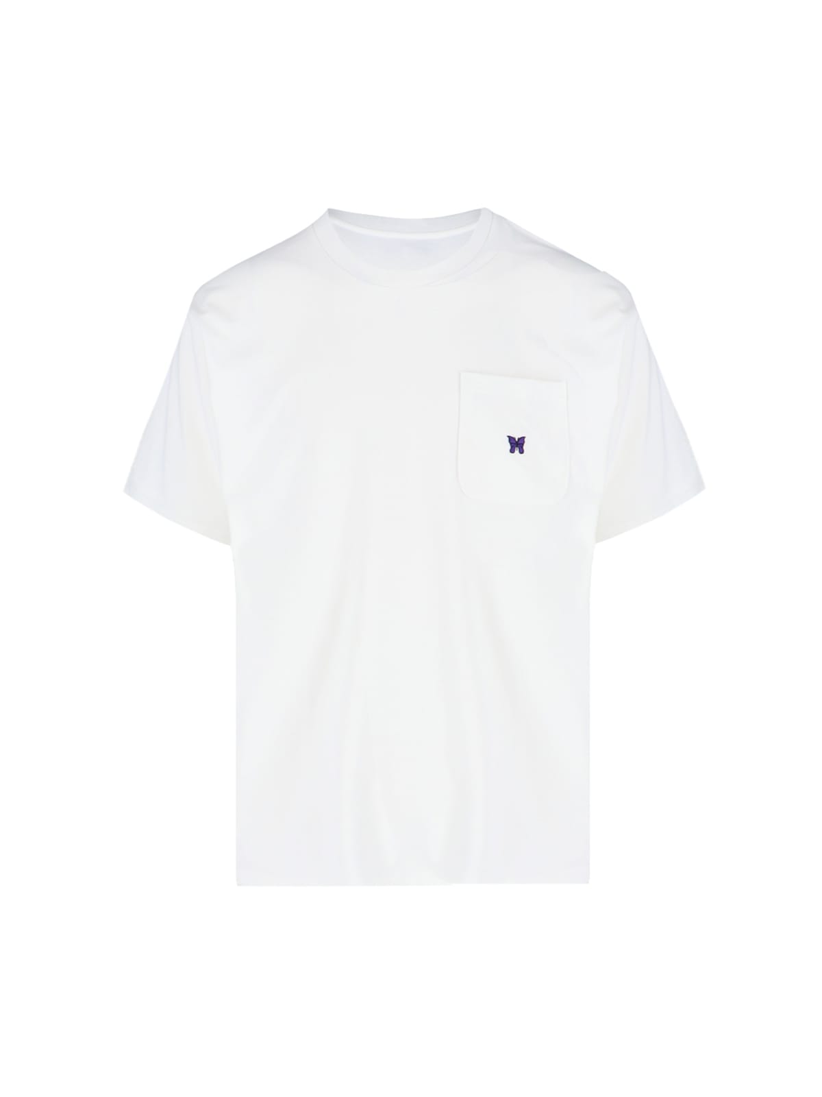 Shop Needles Logo T-shirt In White