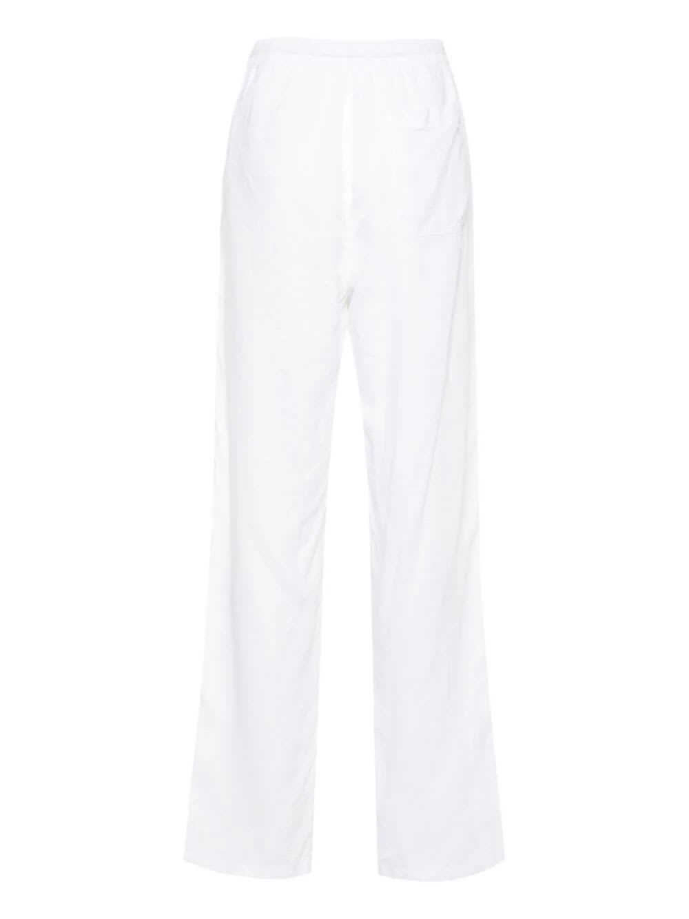 Shop Aspesi Ventura Trousers In White