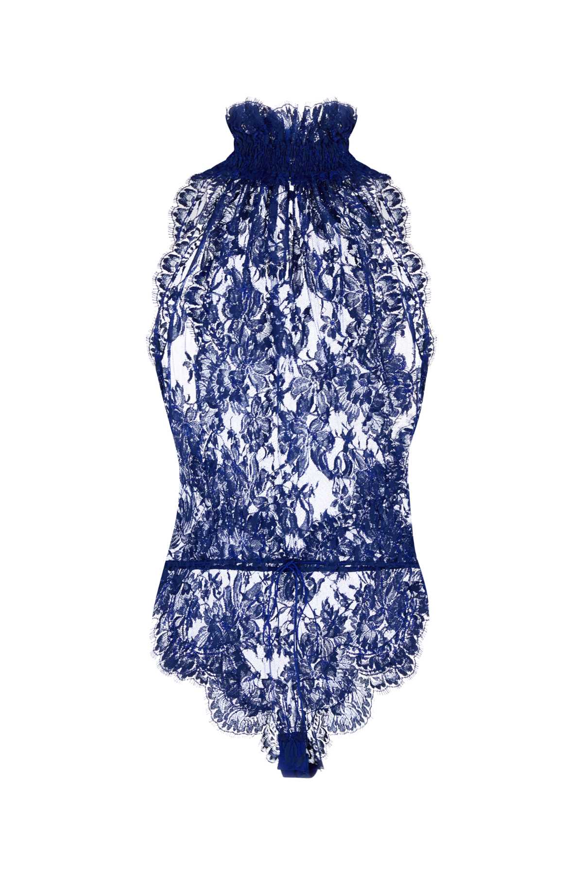 Saint Laurent Sleeveless Jumpsuit In Blue