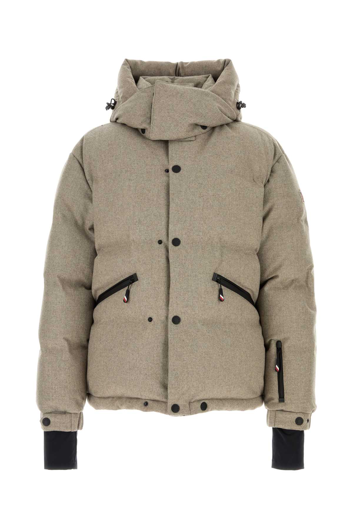 Moncler Grenoble Ski Jacket Krun With Hood In Neutral