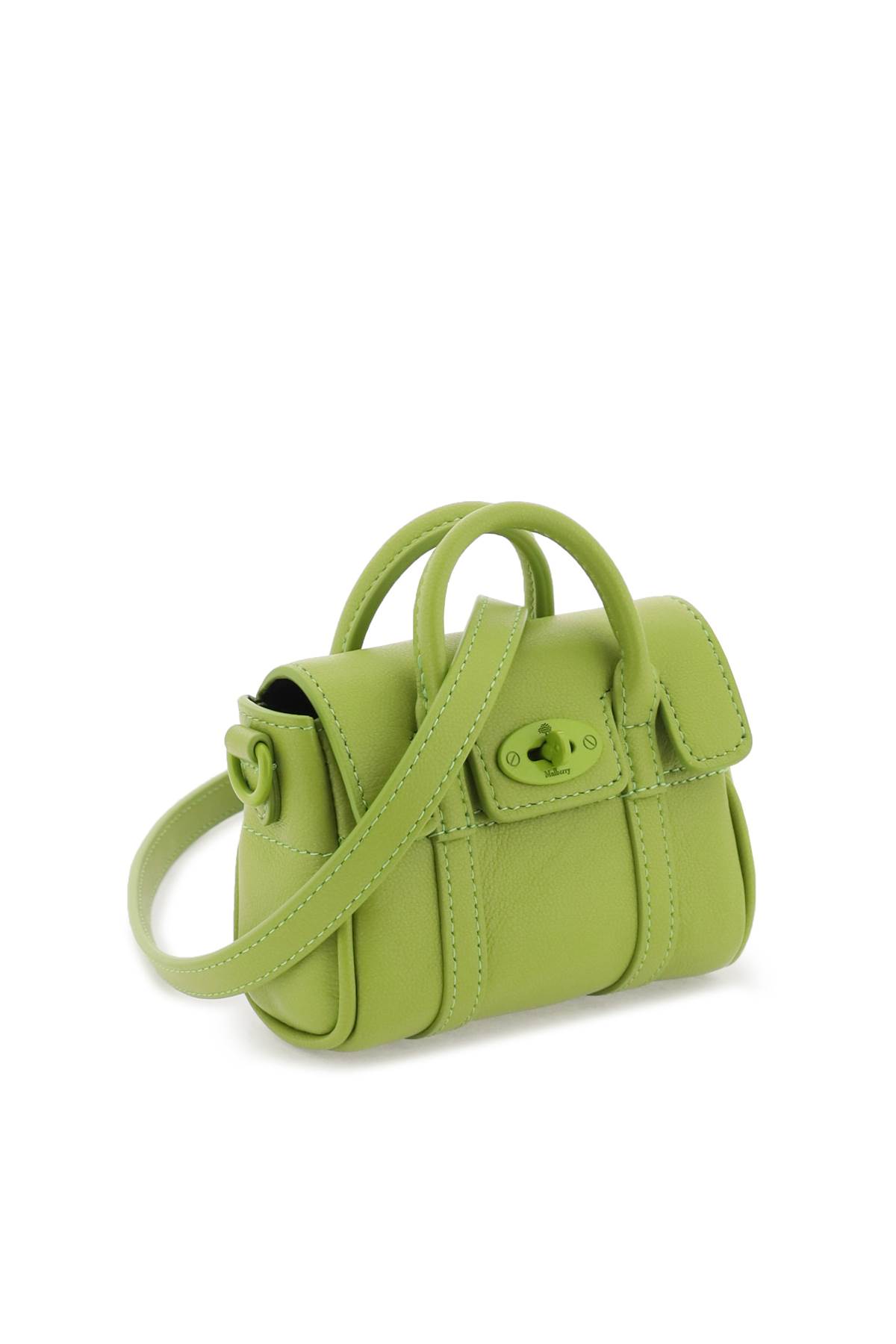 Shop Mulberry Micro Bayswater In Acid Green (green)