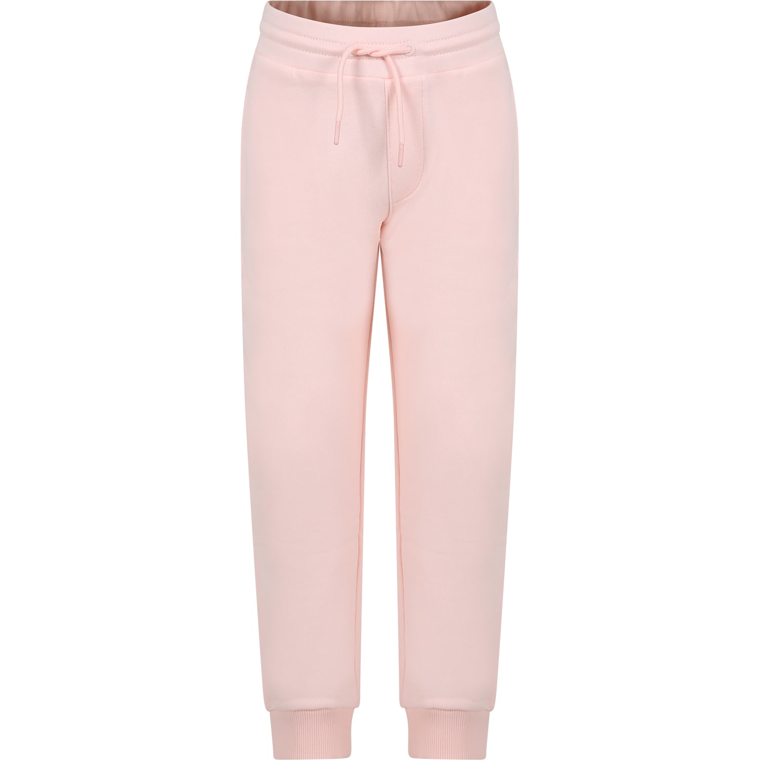 Kenzo Kids' Pink Trousers For Girl With Logo