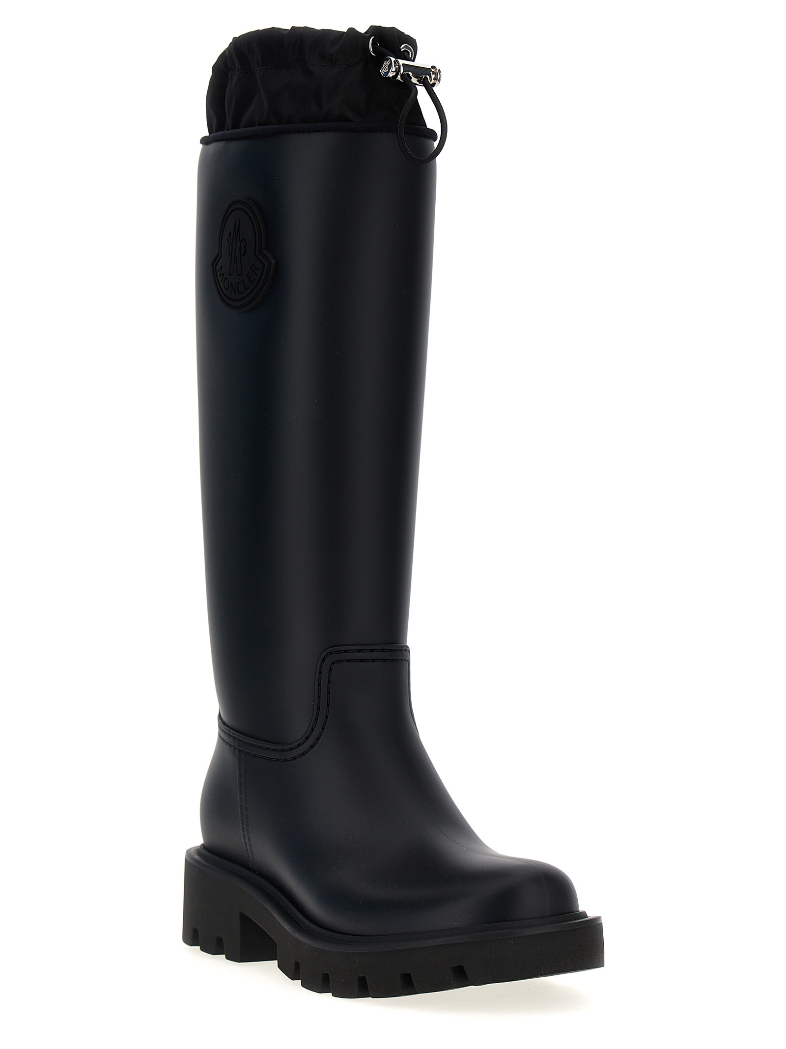 Shop Moncler Kickstream High Rain Boots In Black