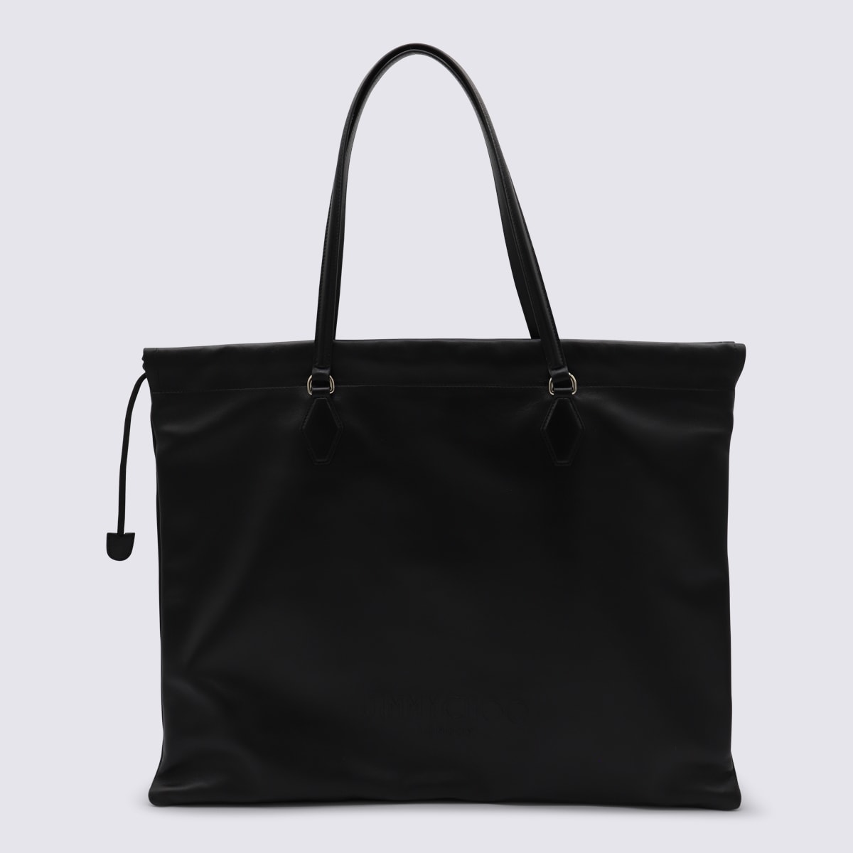 Black Drawstring Tote L