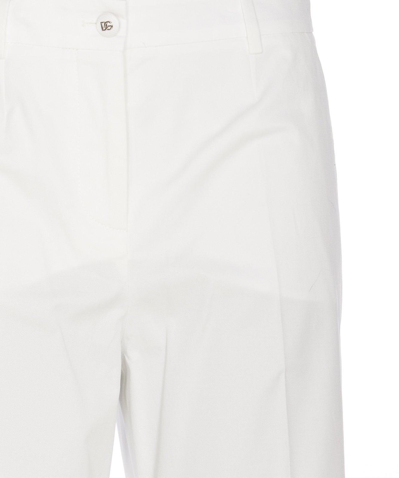 Shop Dolce & Gabbana Flared Gabardine Pants