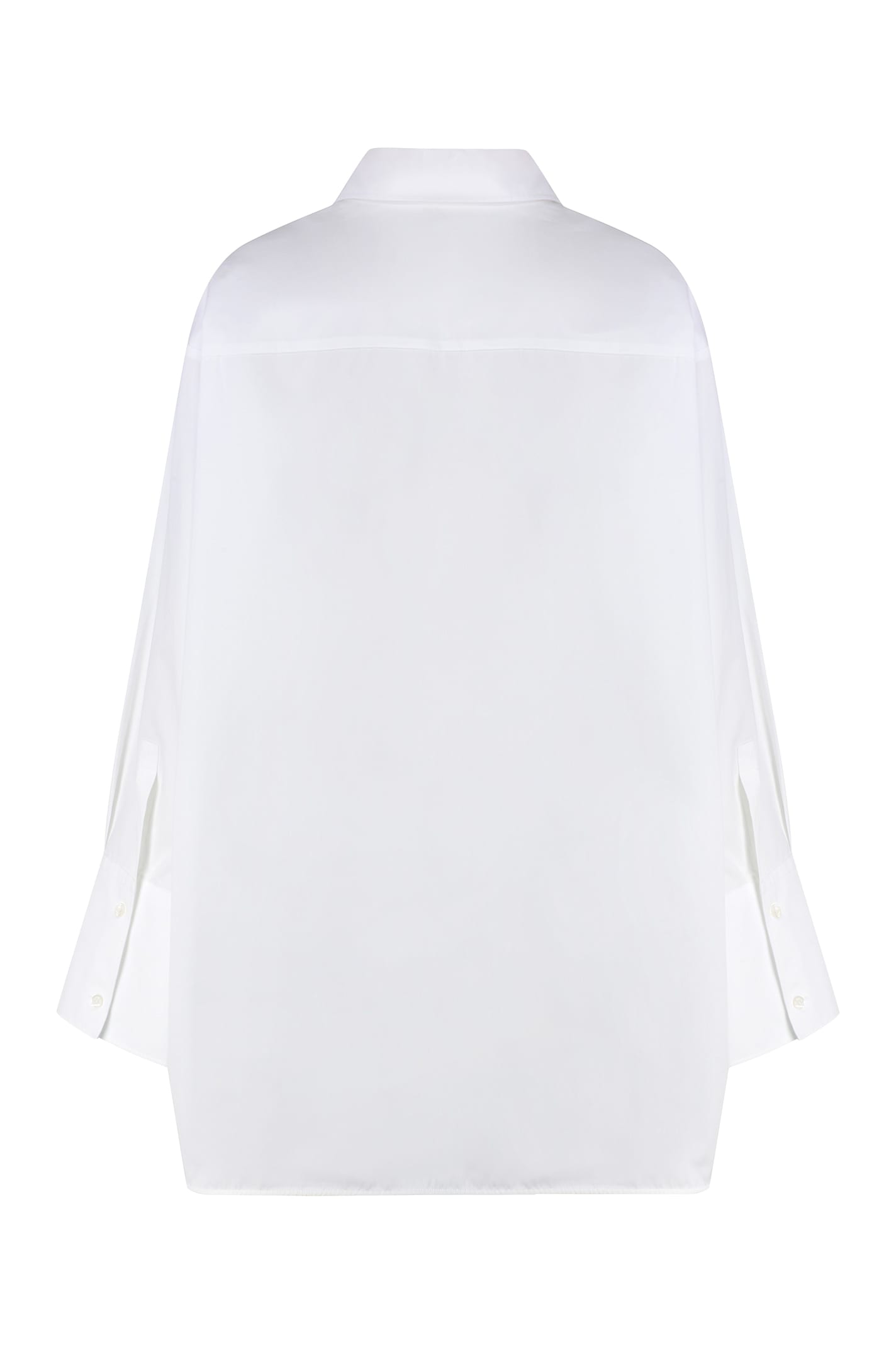Off-white Women's Cotton Shirtdress | Size 42 | Owdg009s25fab001 Color 0110 In White