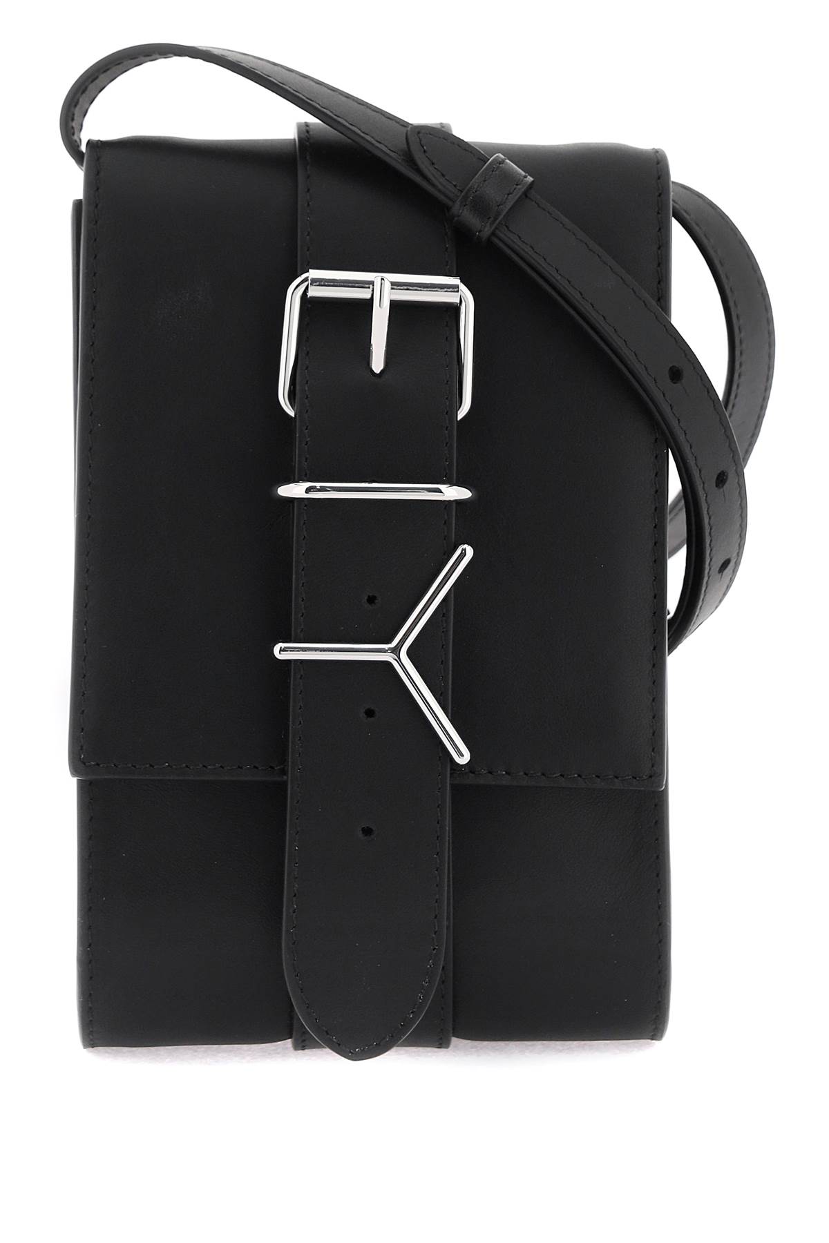 Y/project Y Belt Crossbody Bag In Black Silver (black)