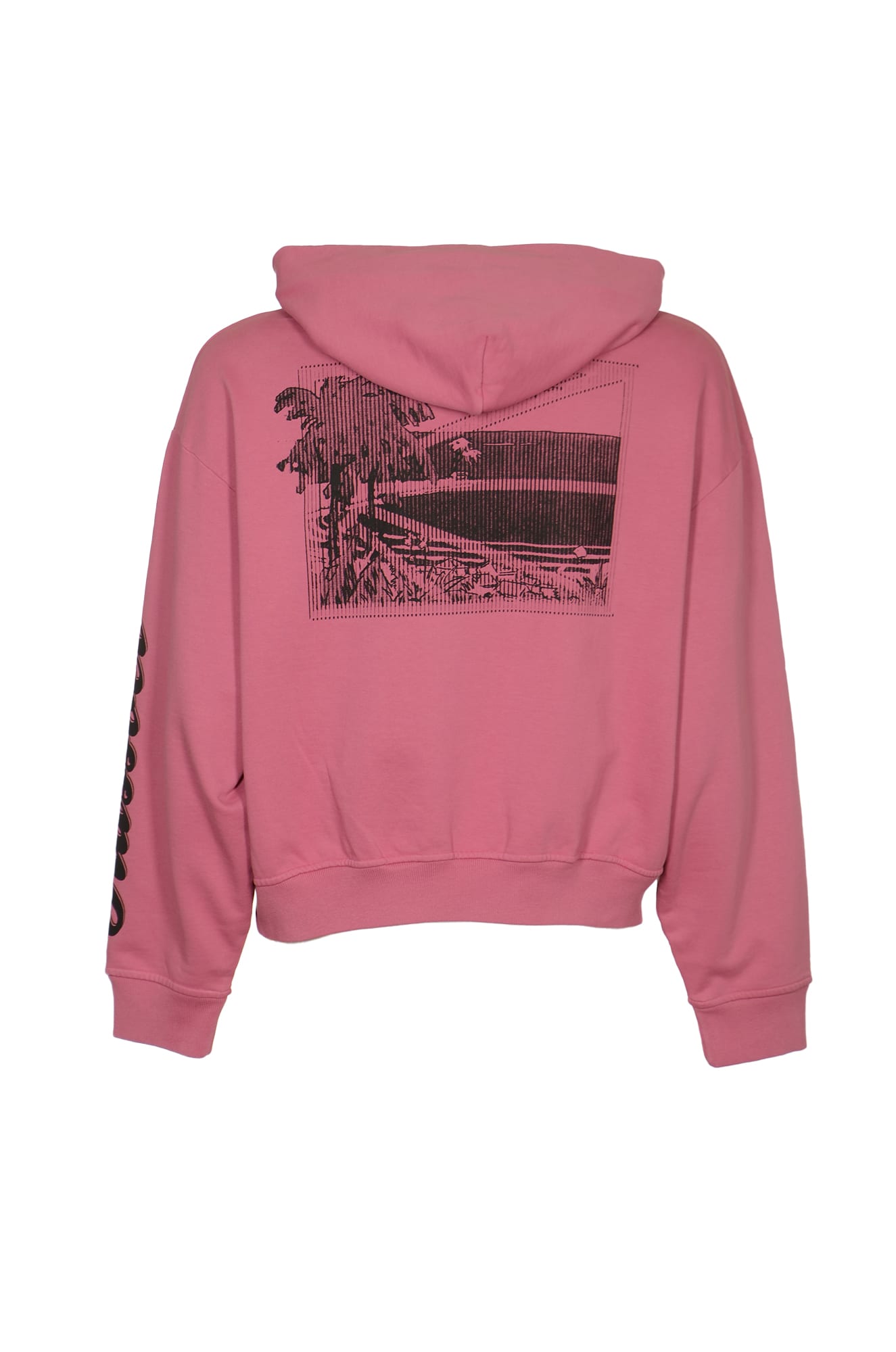 Rassvet Logo-print Cotton Hoodie In Pink
