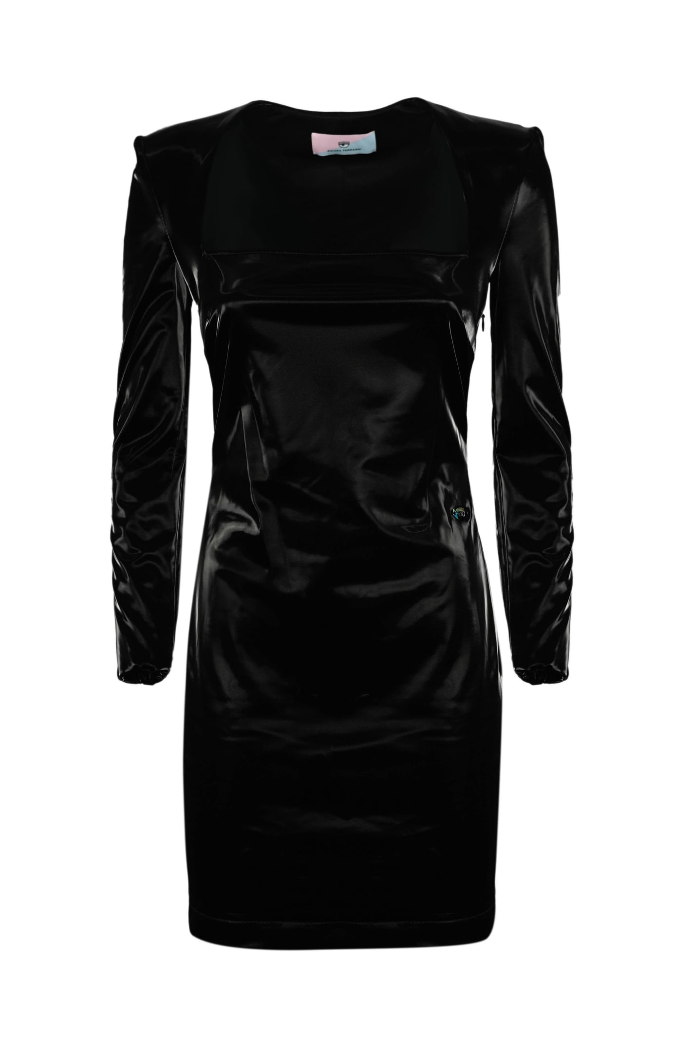 Chiara Ferragni Short Dress In Faux Leather