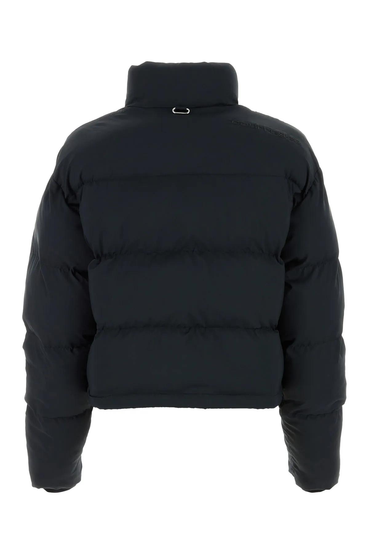 Shop Courrèges Black Polyester Padded Jacket