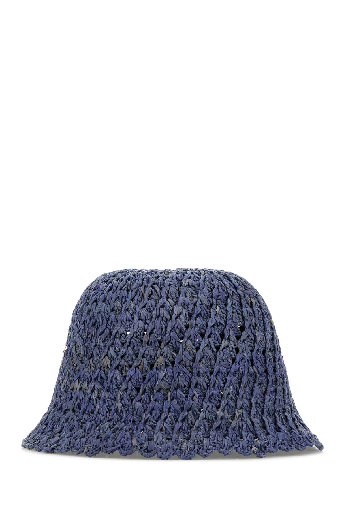 Helen Kaminski Air Force Blue Raffia Rio Bucket Hat