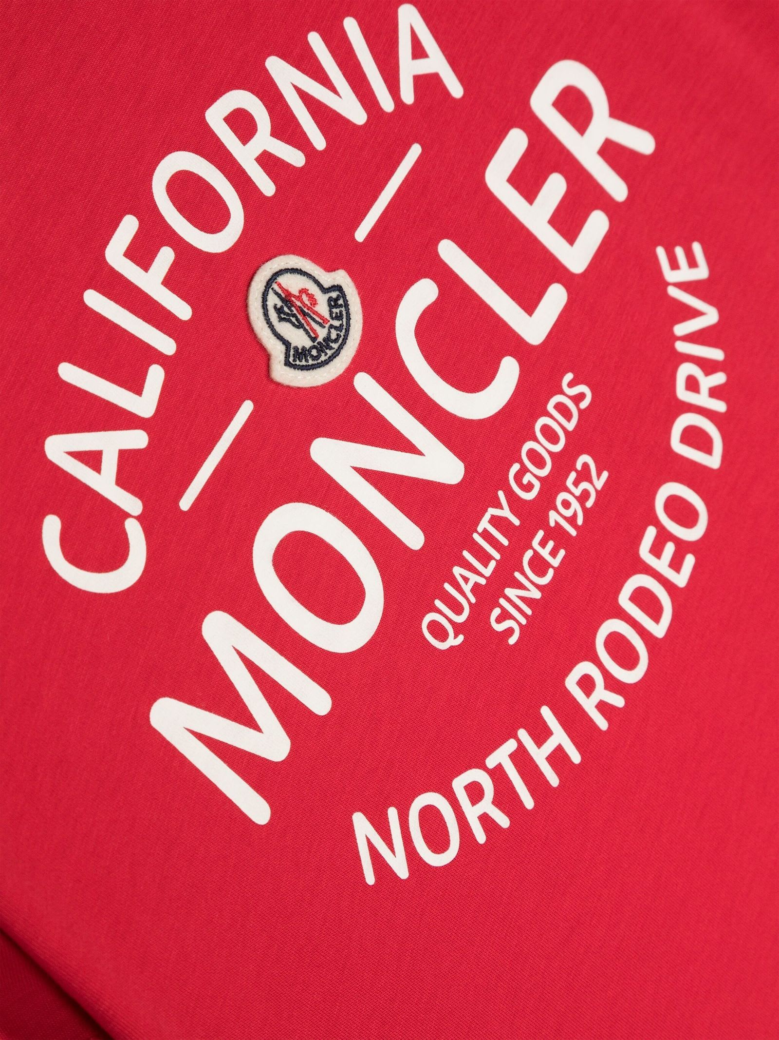 Shop Moncler New Maya T-shirts And Polos Red
